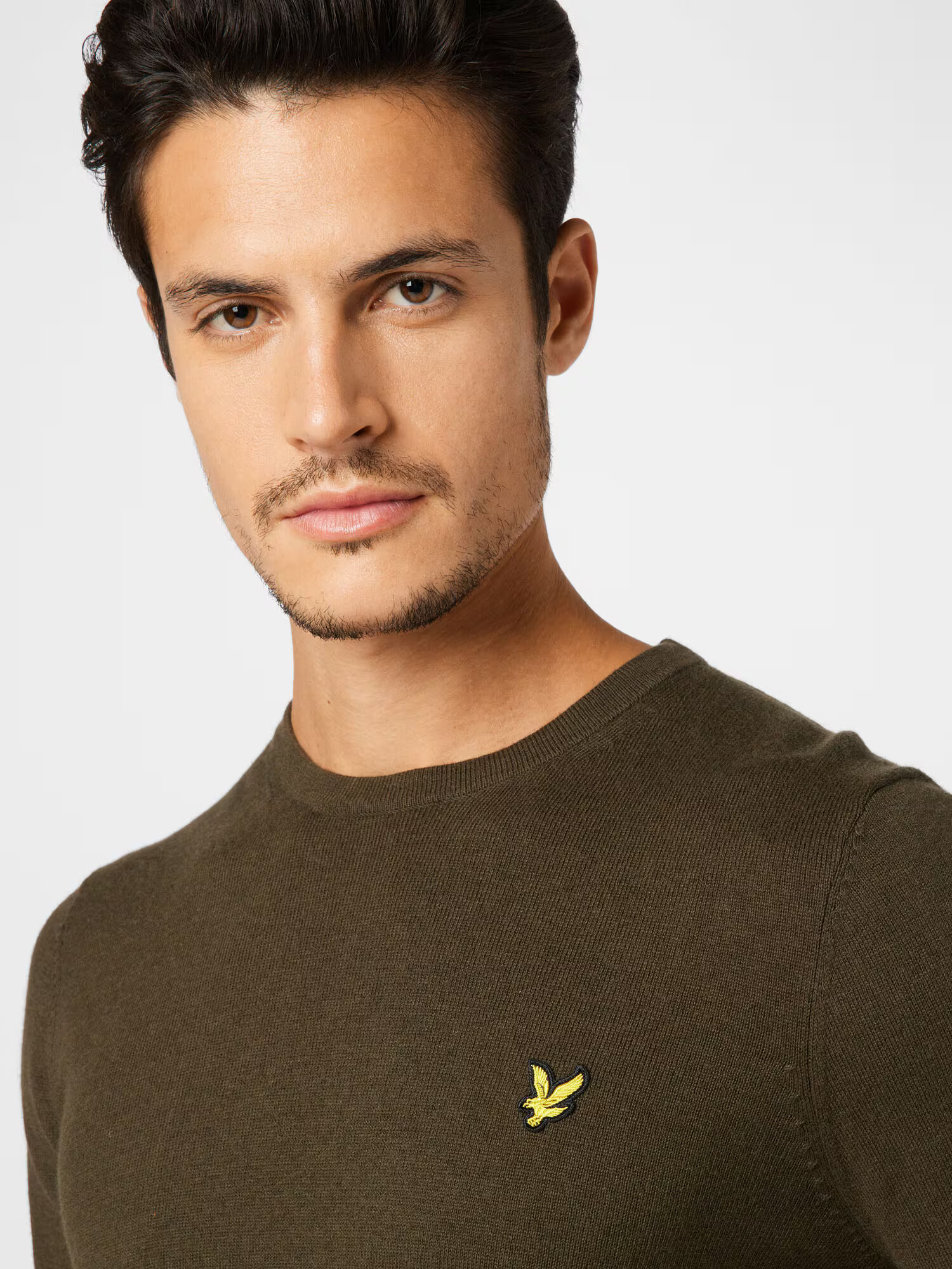 Lyle & Scott Pulover galben / oliv / negru - Pled.ro