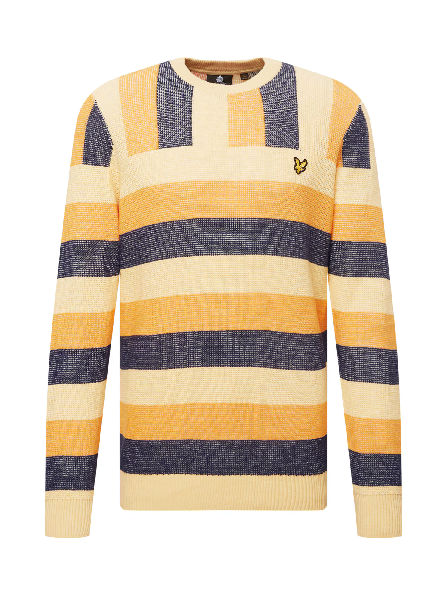 Lyle & Scott Pulover 'Summer Fairisle Artisan' albastru închis / galben deschis / auriu - Pled.ro