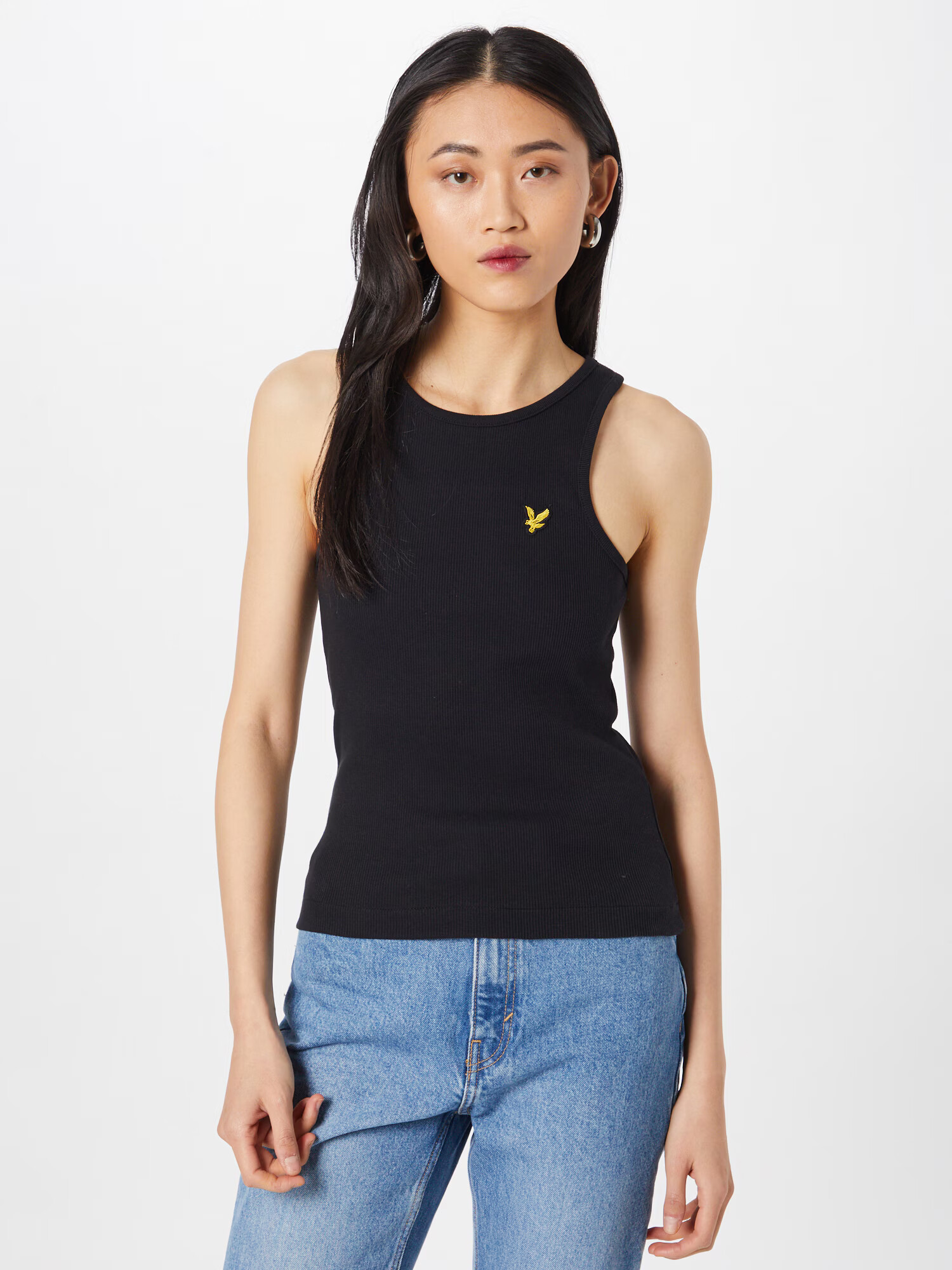 Lyle & Scott Top 'Vest' galben / negru - Pled.ro