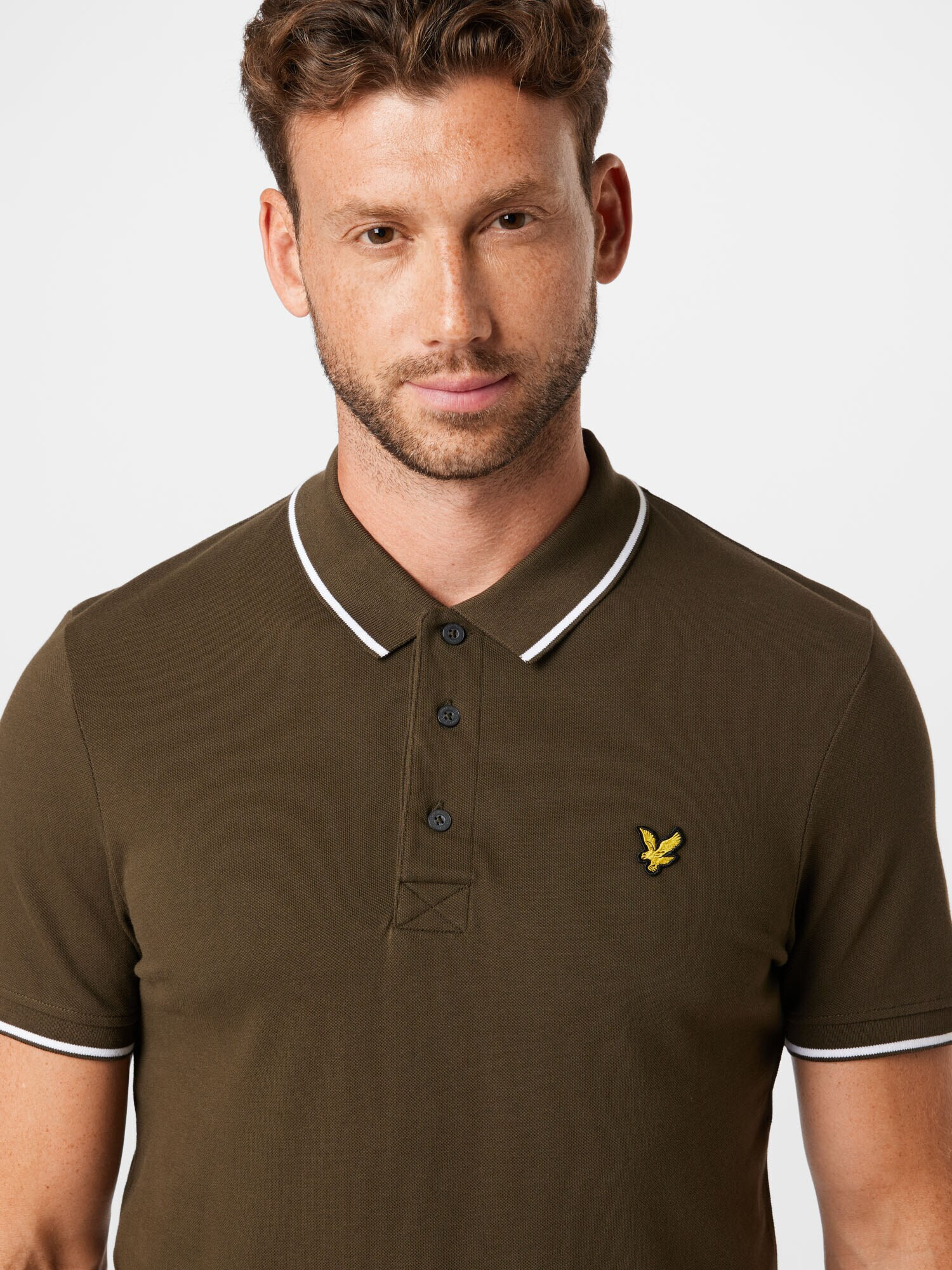 Lyle & Scott Tricou auriu / oliv / negru / alb - Pled.ro