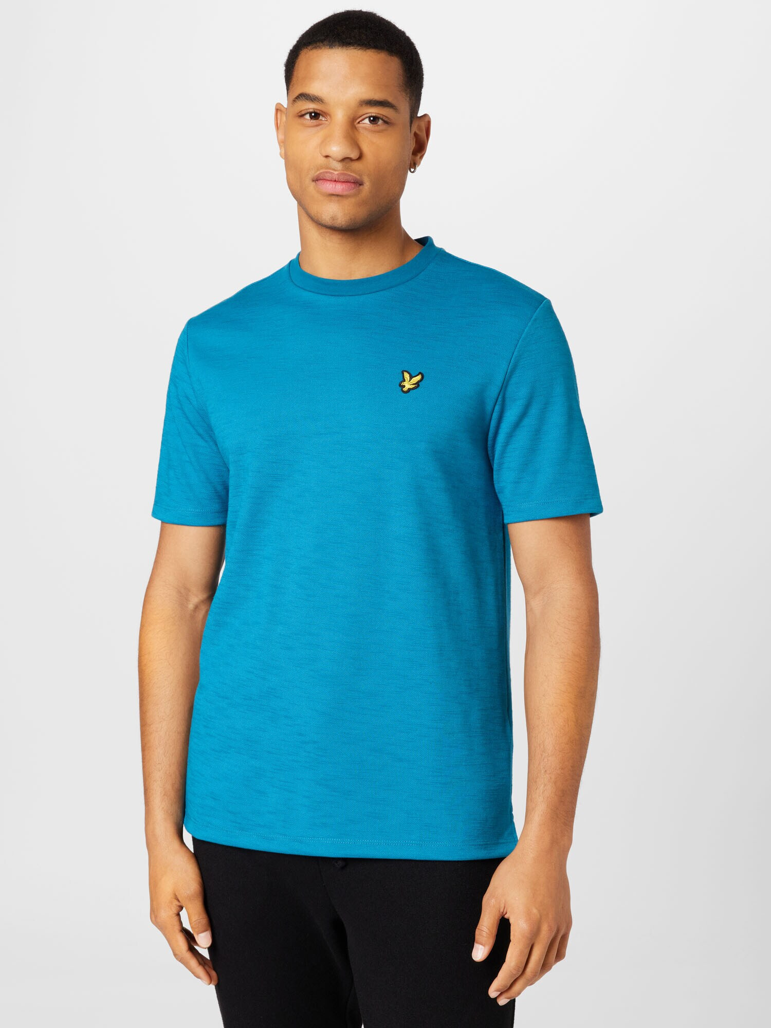 Lyle & Scott Tricou azuriu / galben - Pled.ro