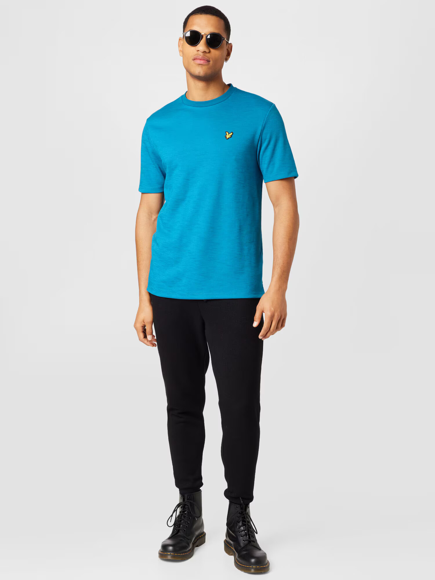 Lyle & Scott Tricou azuriu / galben - Pled.ro