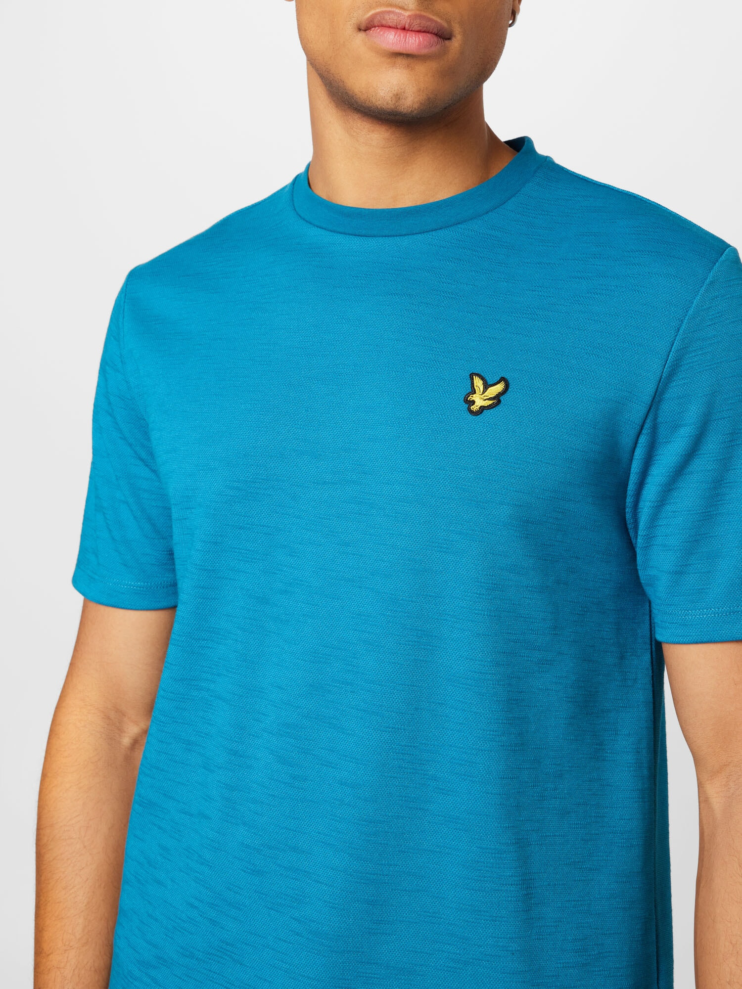 Lyle & Scott Tricou azuriu / galben - Pled.ro