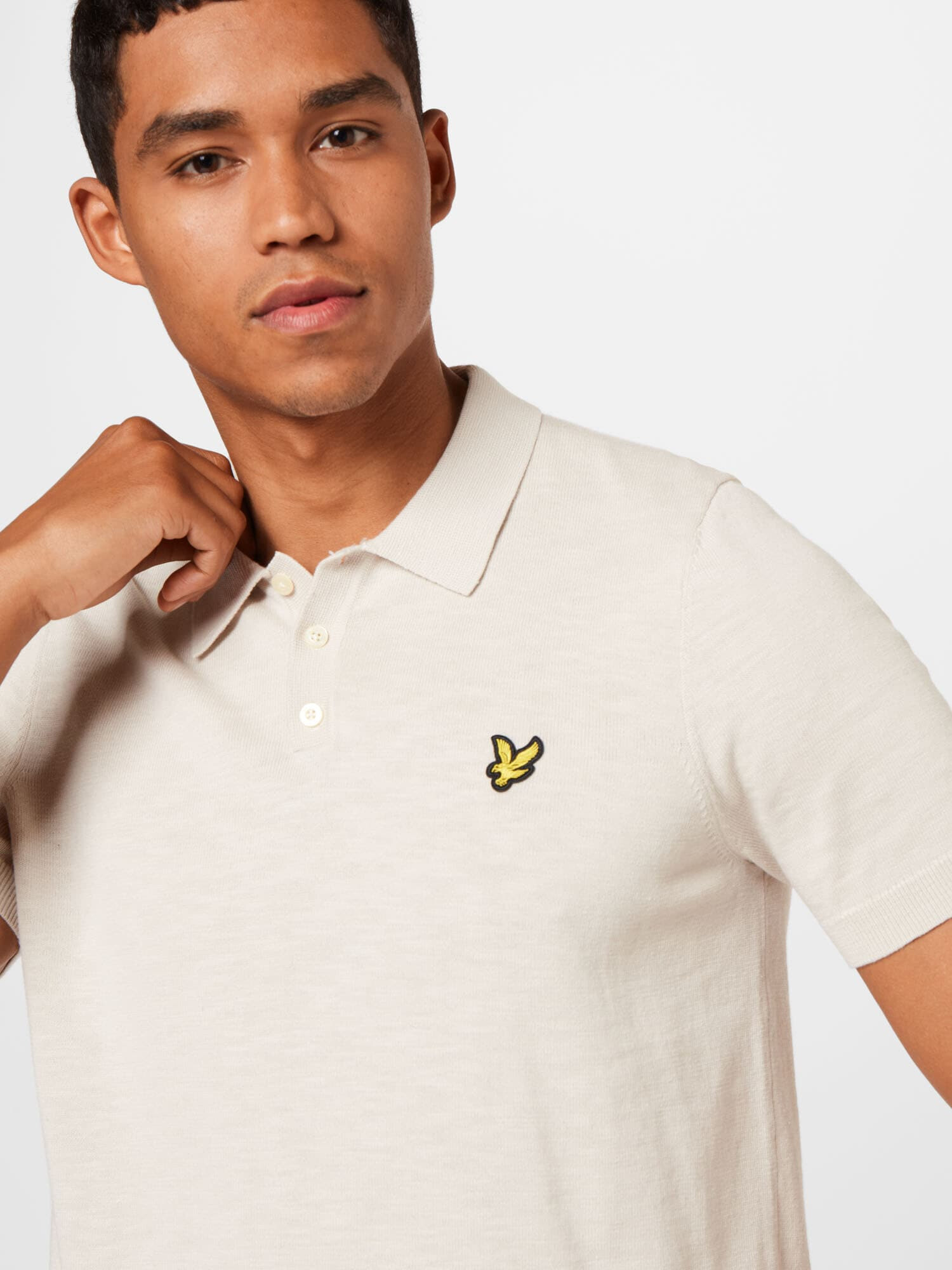 Lyle & Scott Tricou bej / galben / negru - Pled.ro