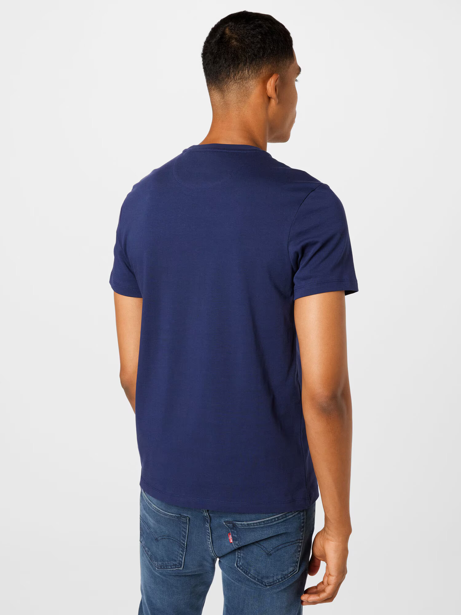 Lyle & Scott Tricou bleumarin / alb - Pled.ro