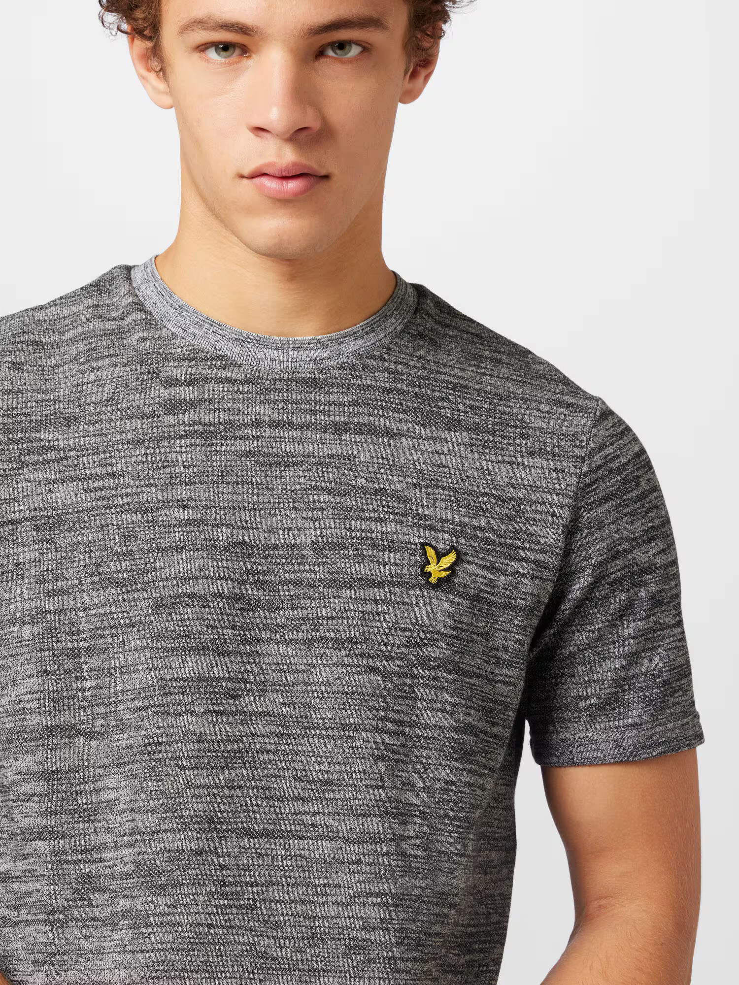 Lyle & Scott Tricou 'End On End' bleumarin / galben / gri amestecat / negru - Pled.ro