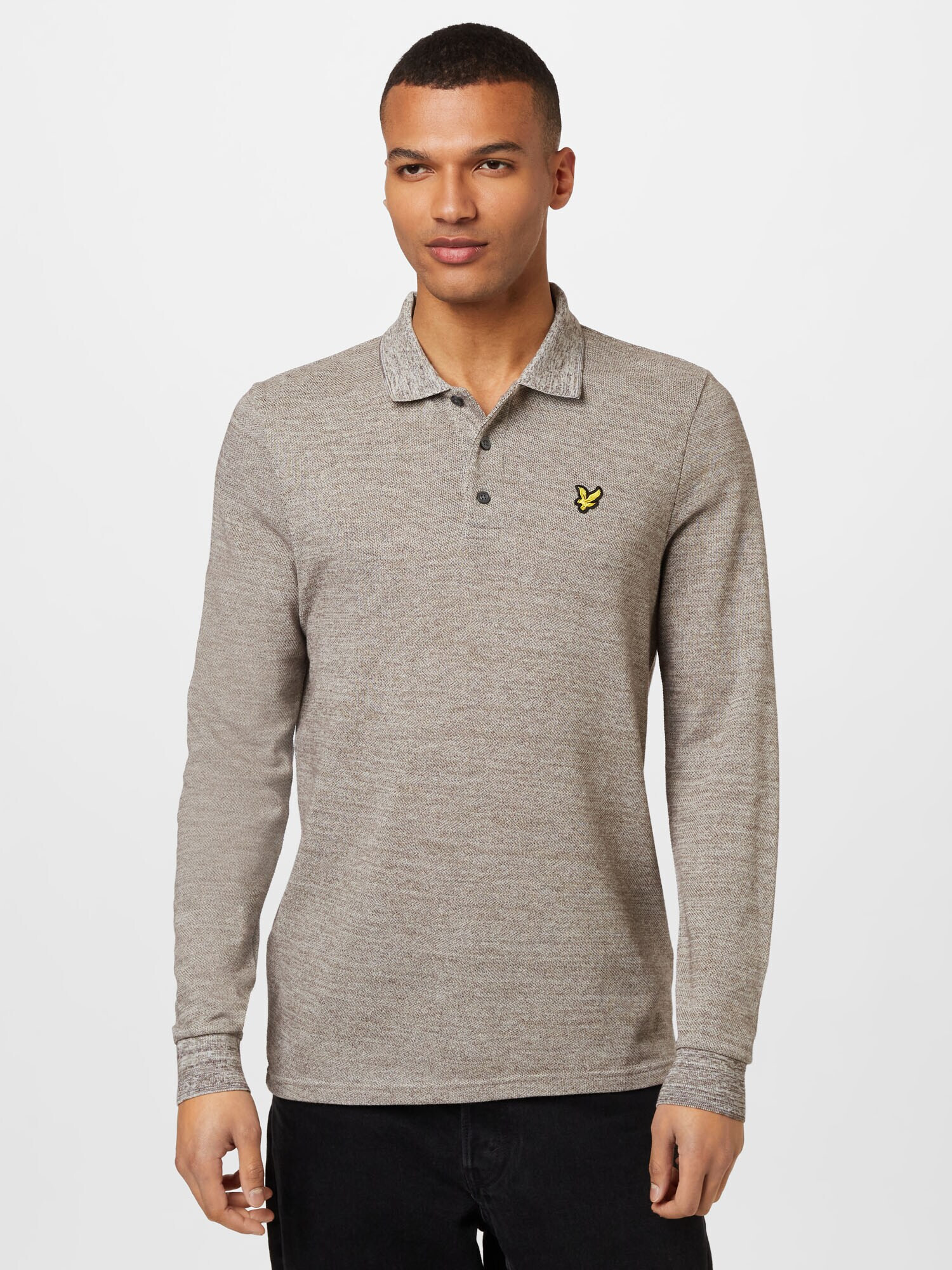 Lyle & Scott Tricou 'End on End' galben / kaki / negru - Pled.ro