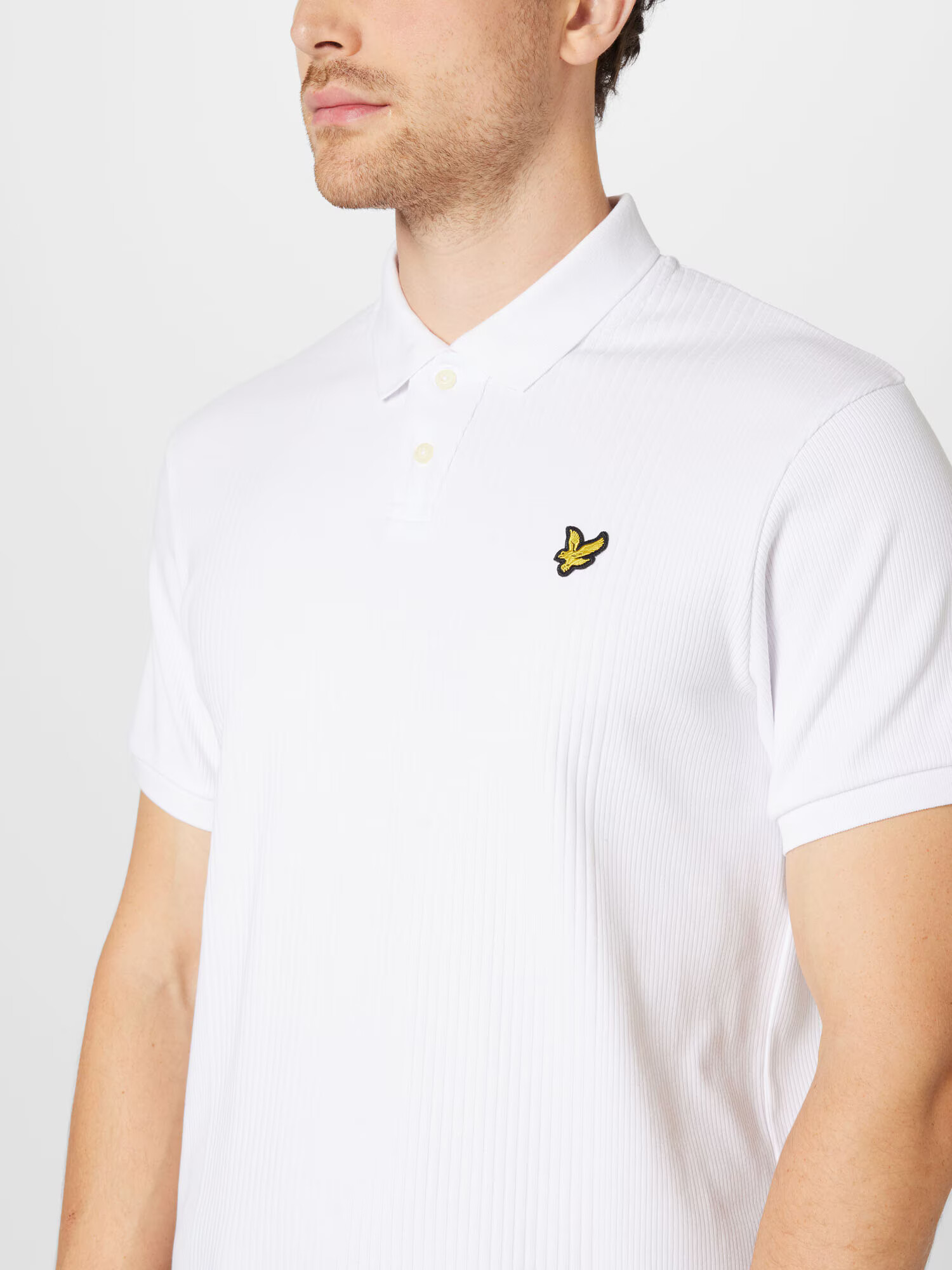 Lyle & Scott Tricou galben / alb - Pled.ro