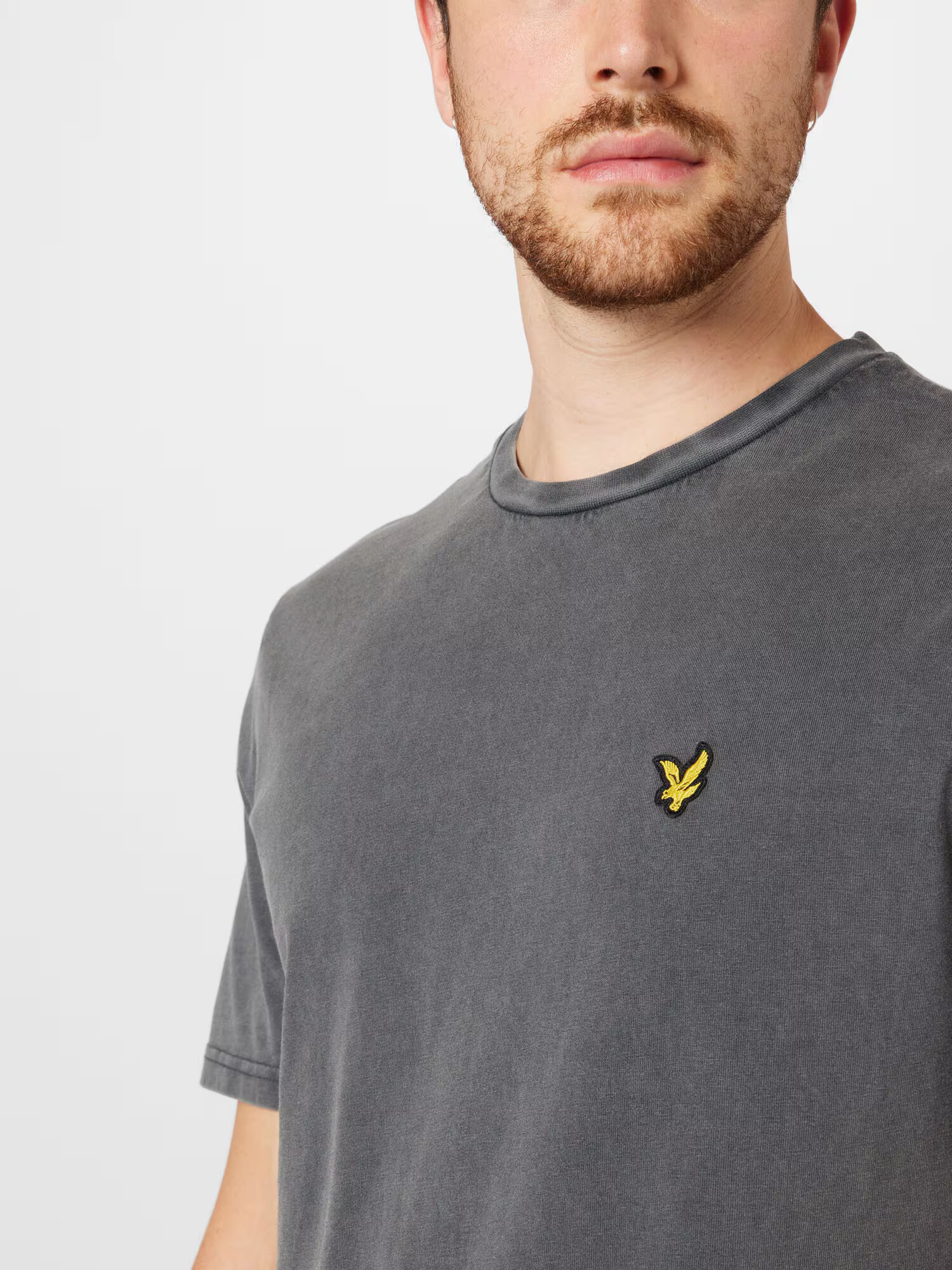 Lyle & Scott Tricou galben / gri închis / negru - Pled.ro