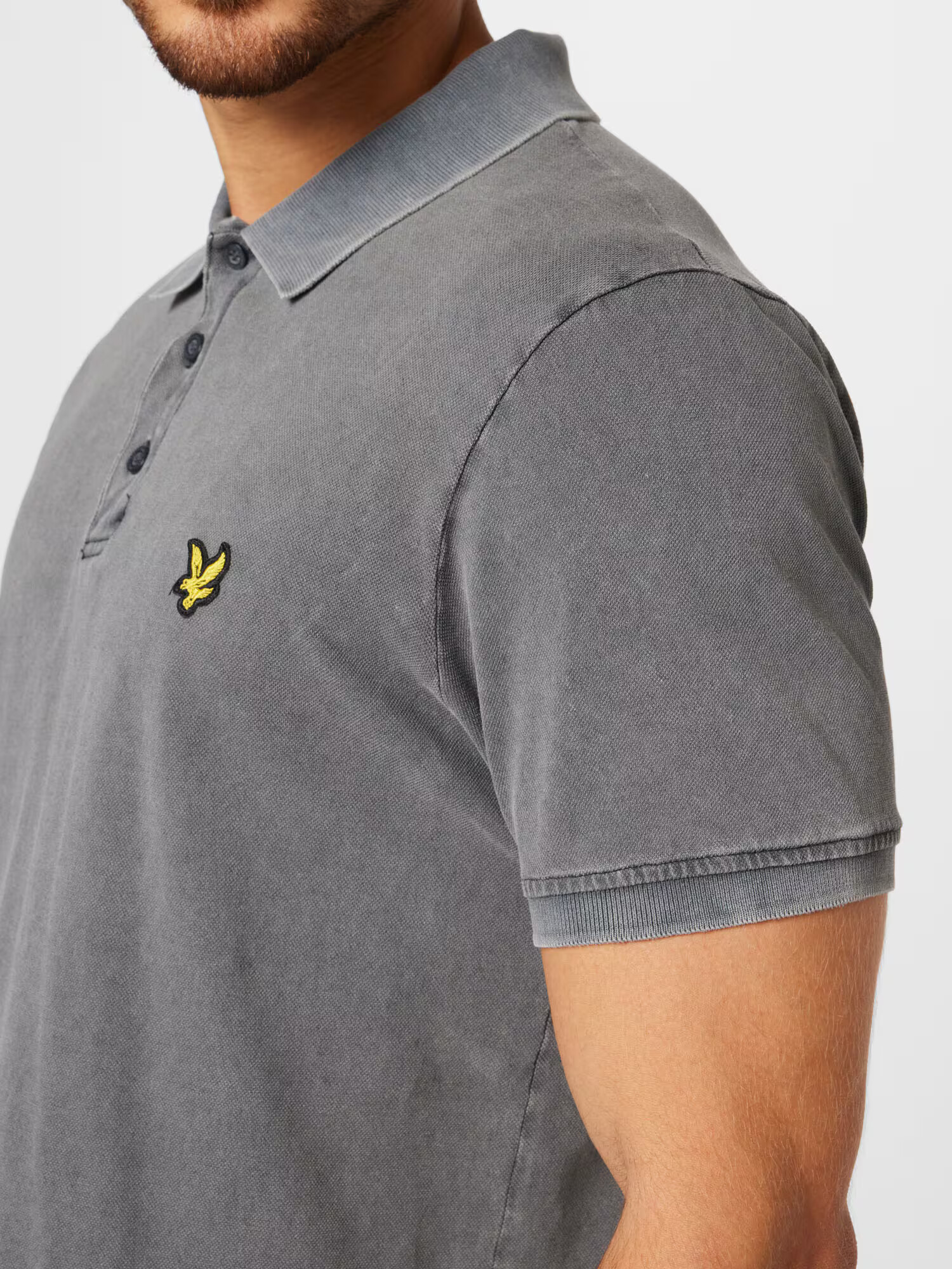 Lyle & Scott Tricou galben / gri piatră - Pled.ro