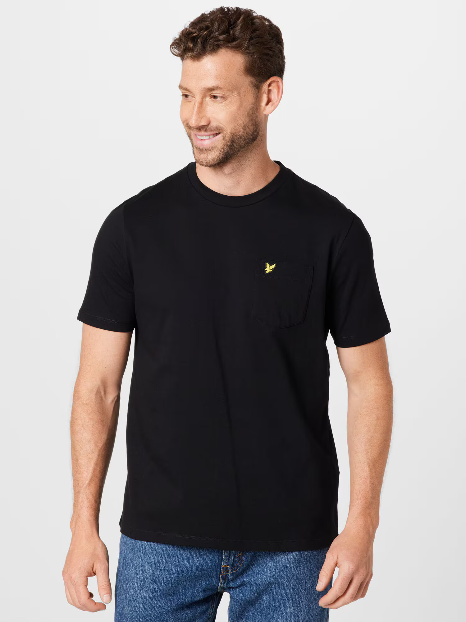 Lyle & Scott Tricou galben / negru - Pled.ro