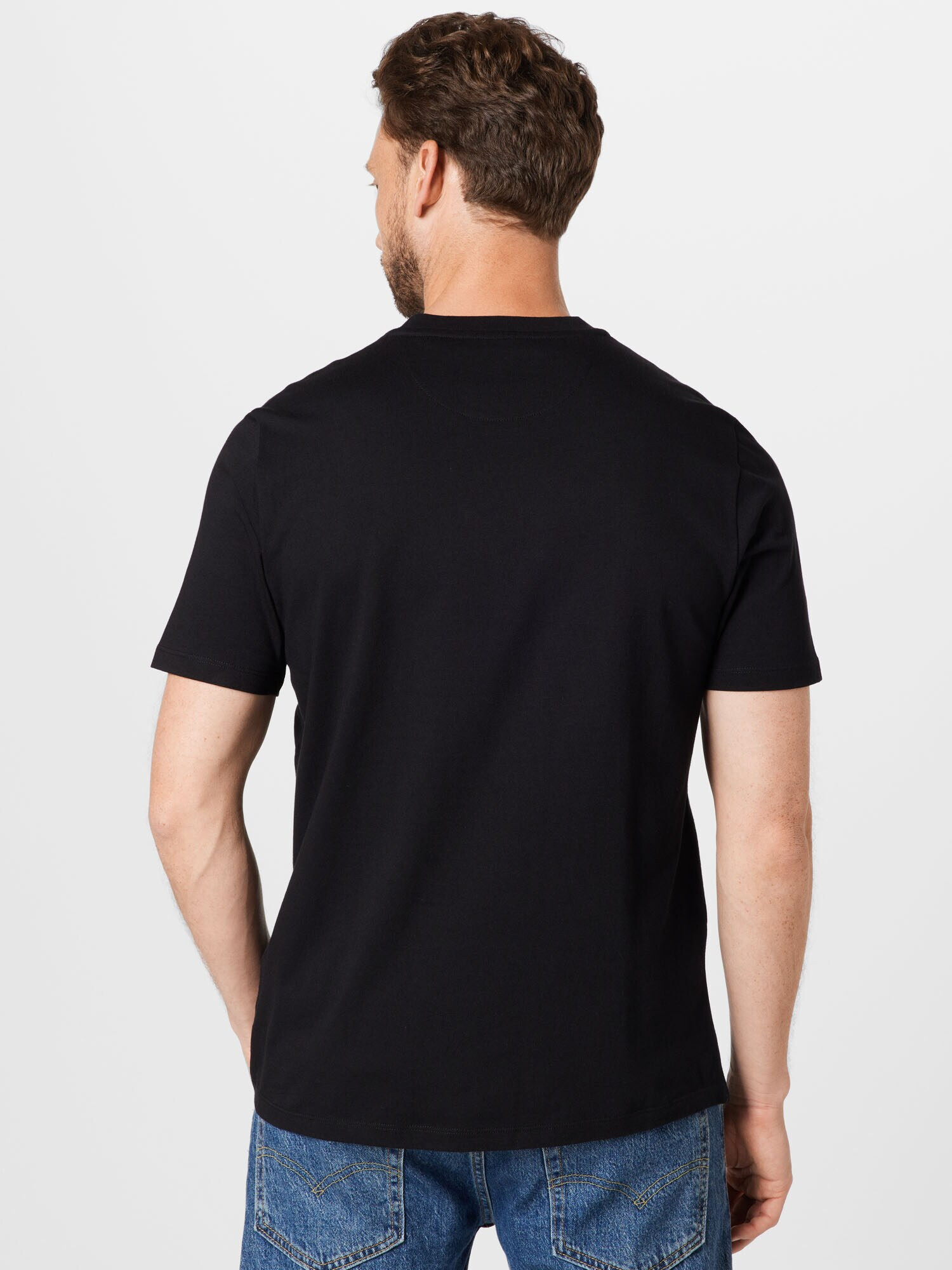 Lyle & Scott Tricou galben / negru - Pled.ro