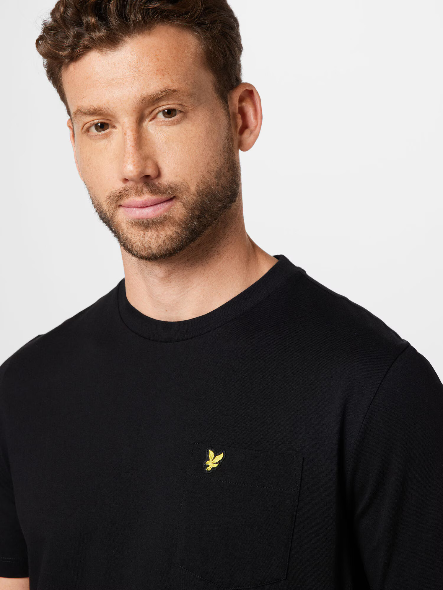 Lyle & Scott Tricou galben / negru - Pled.ro