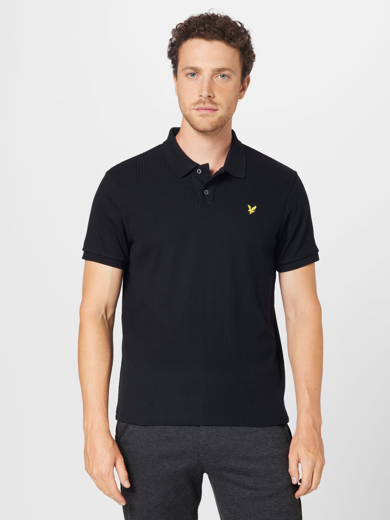 Lyle & Scott Tricou galben / negru - Pled.ro