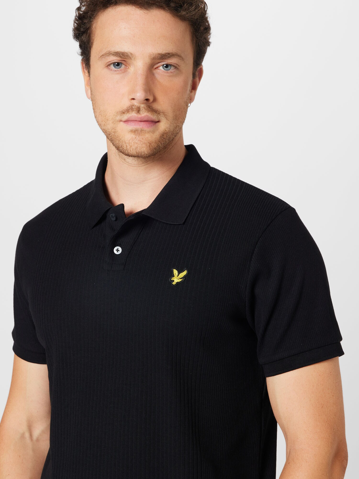 Lyle & Scott Tricou galben / negru - Pled.ro