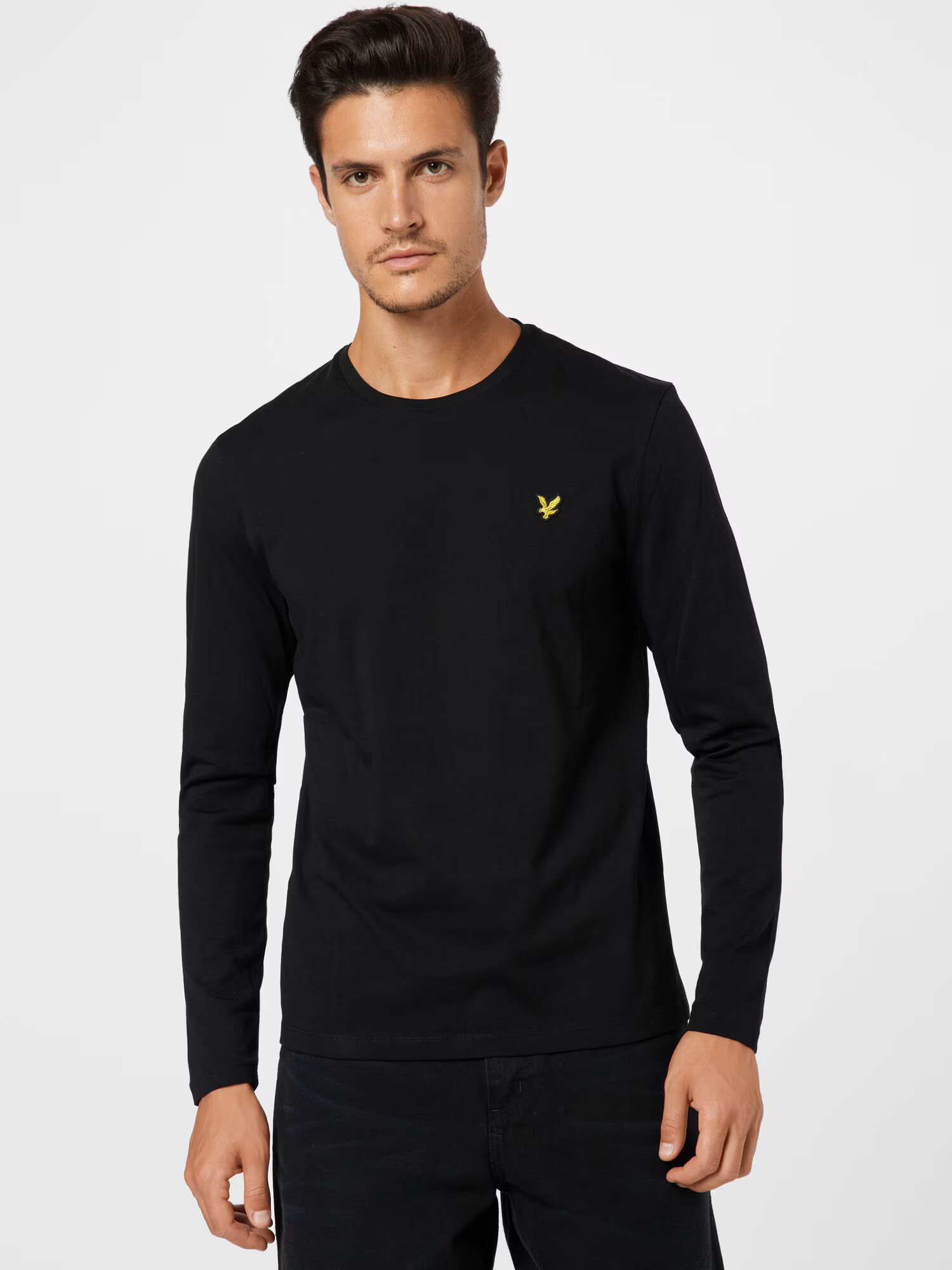 Lyle & Scott Tricou galben auriu / negru - Pled.ro