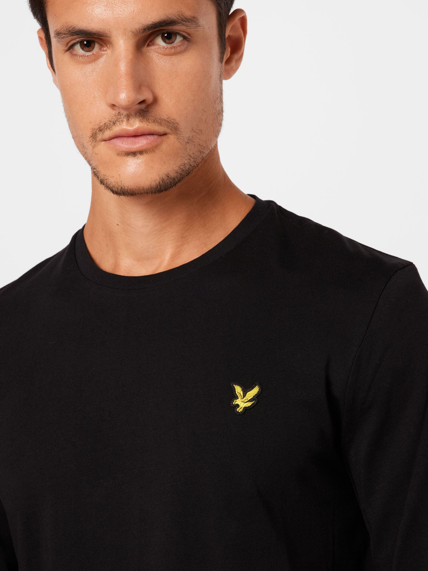 Lyle & Scott Tricou galben auriu / negru - Pled.ro