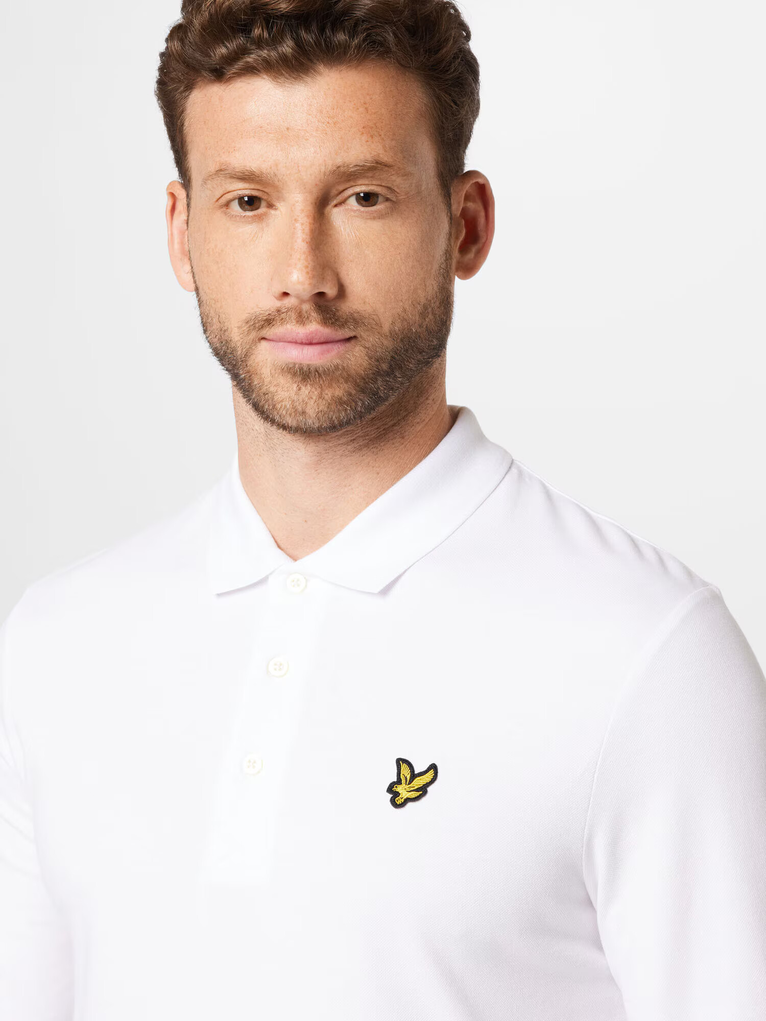 Lyle & Scott Tricou galben / negru / alb - Pled.ro