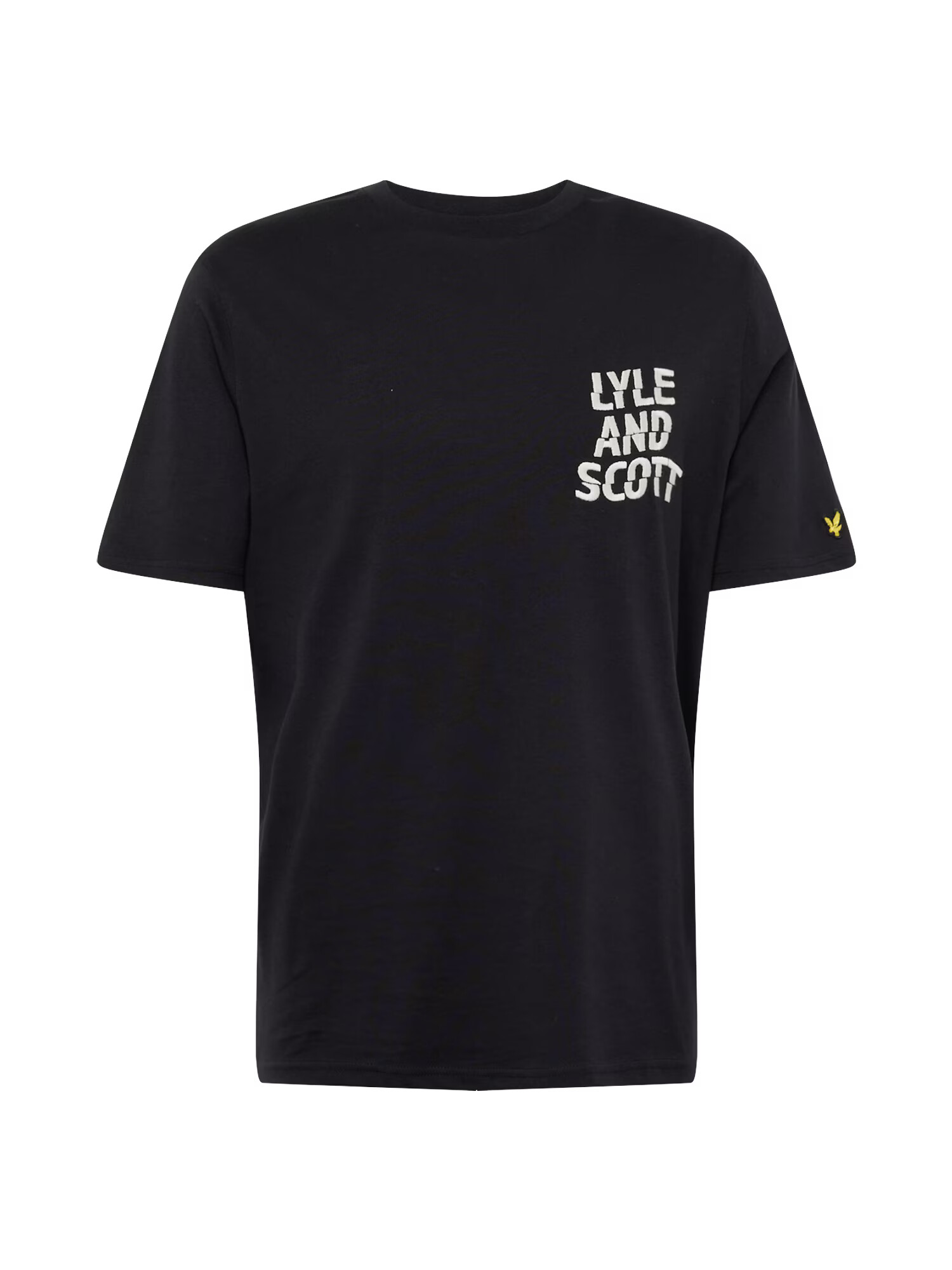 Lyle & Scott Tricou galben / negru / alb - Pled.ro