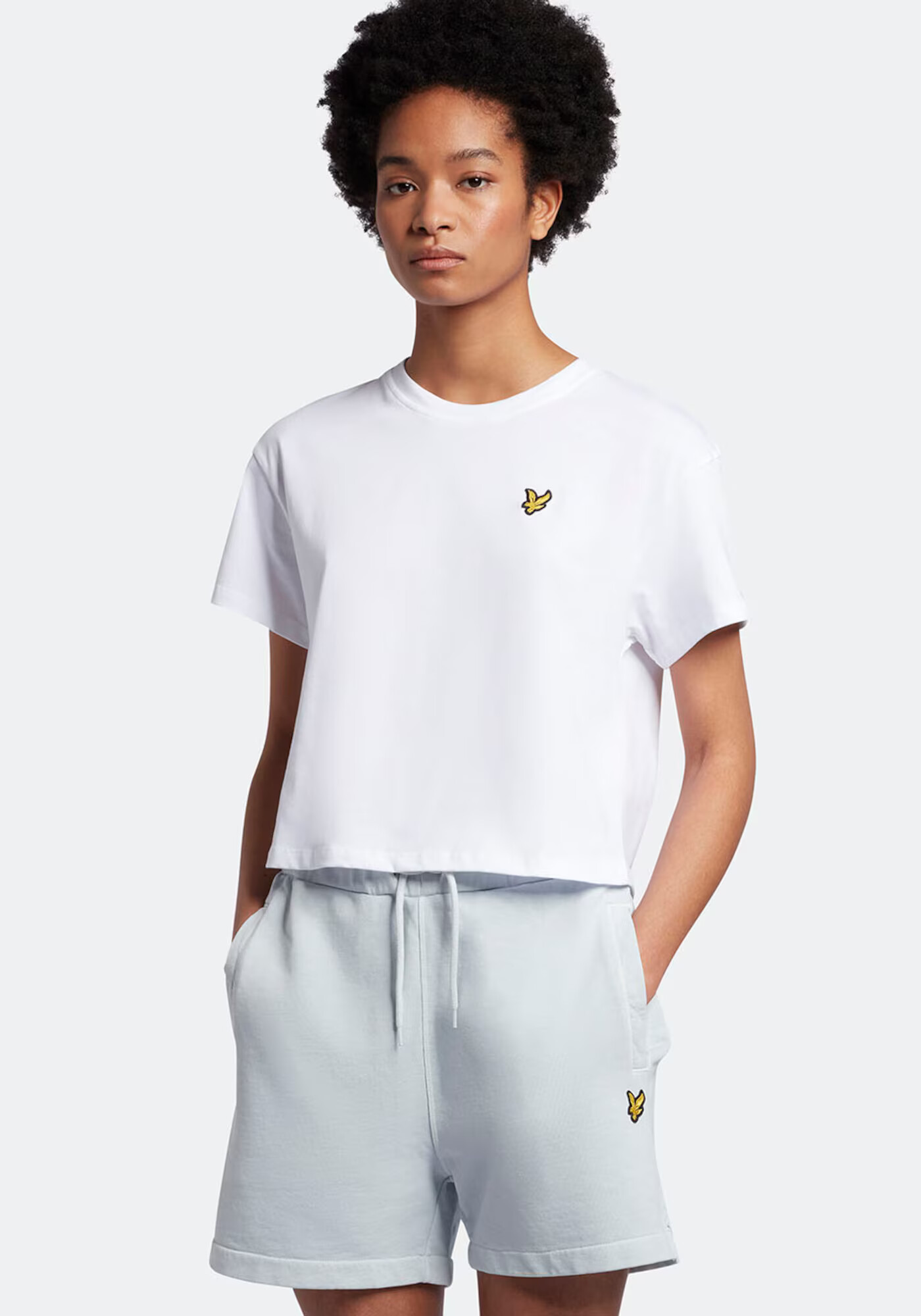 Lyle & Scott Tricou galben / negru / alb - Pled.ro