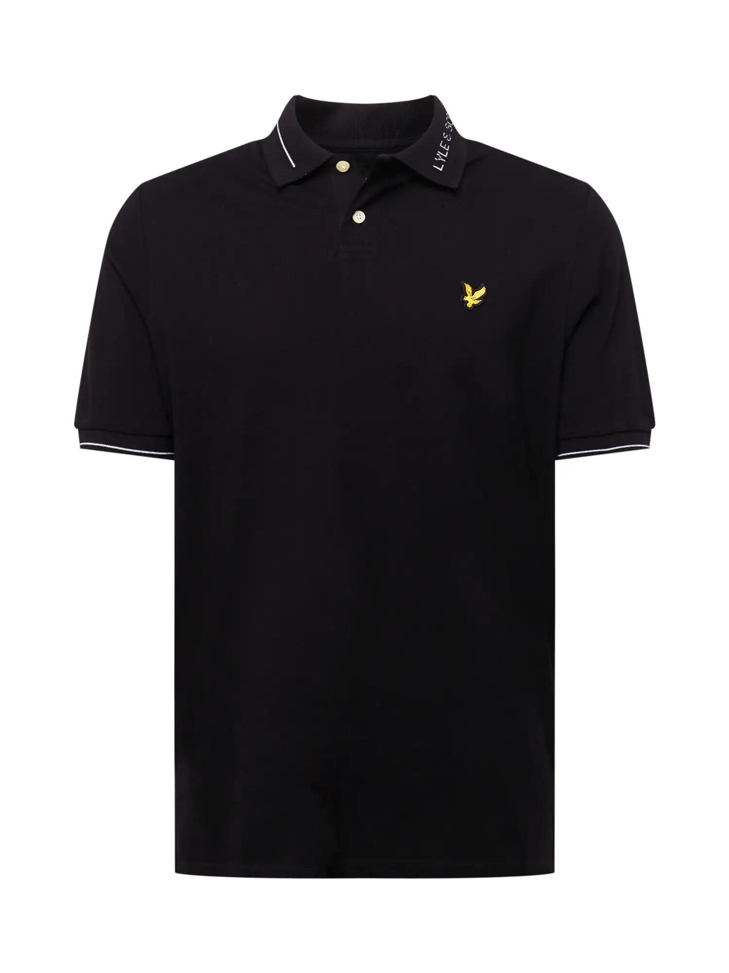 Lyle & Scott Tricou galben / negru / alb - Pled.ro