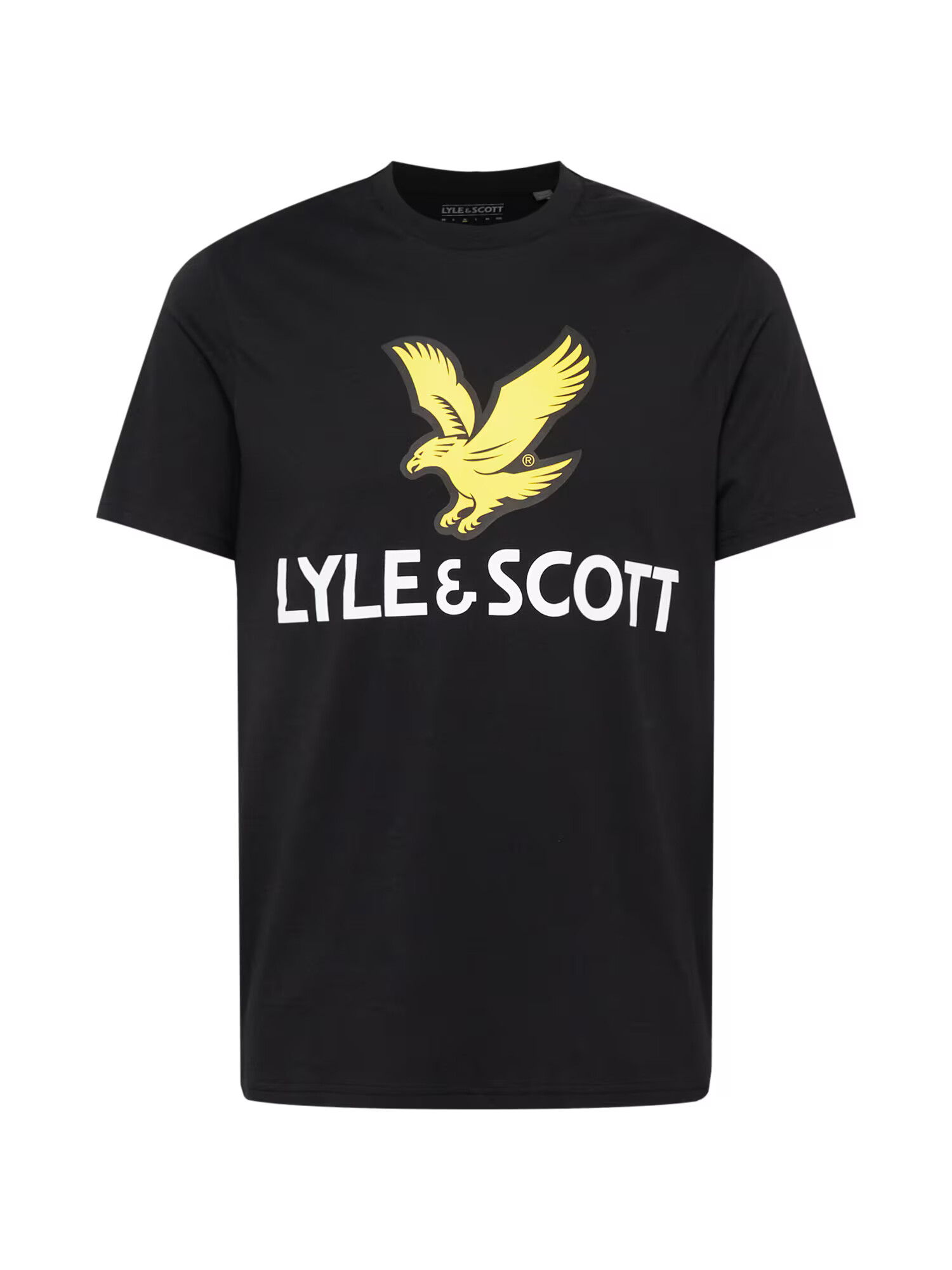 Lyle & Scott Tricou galben / negru / alb - Pled.ro