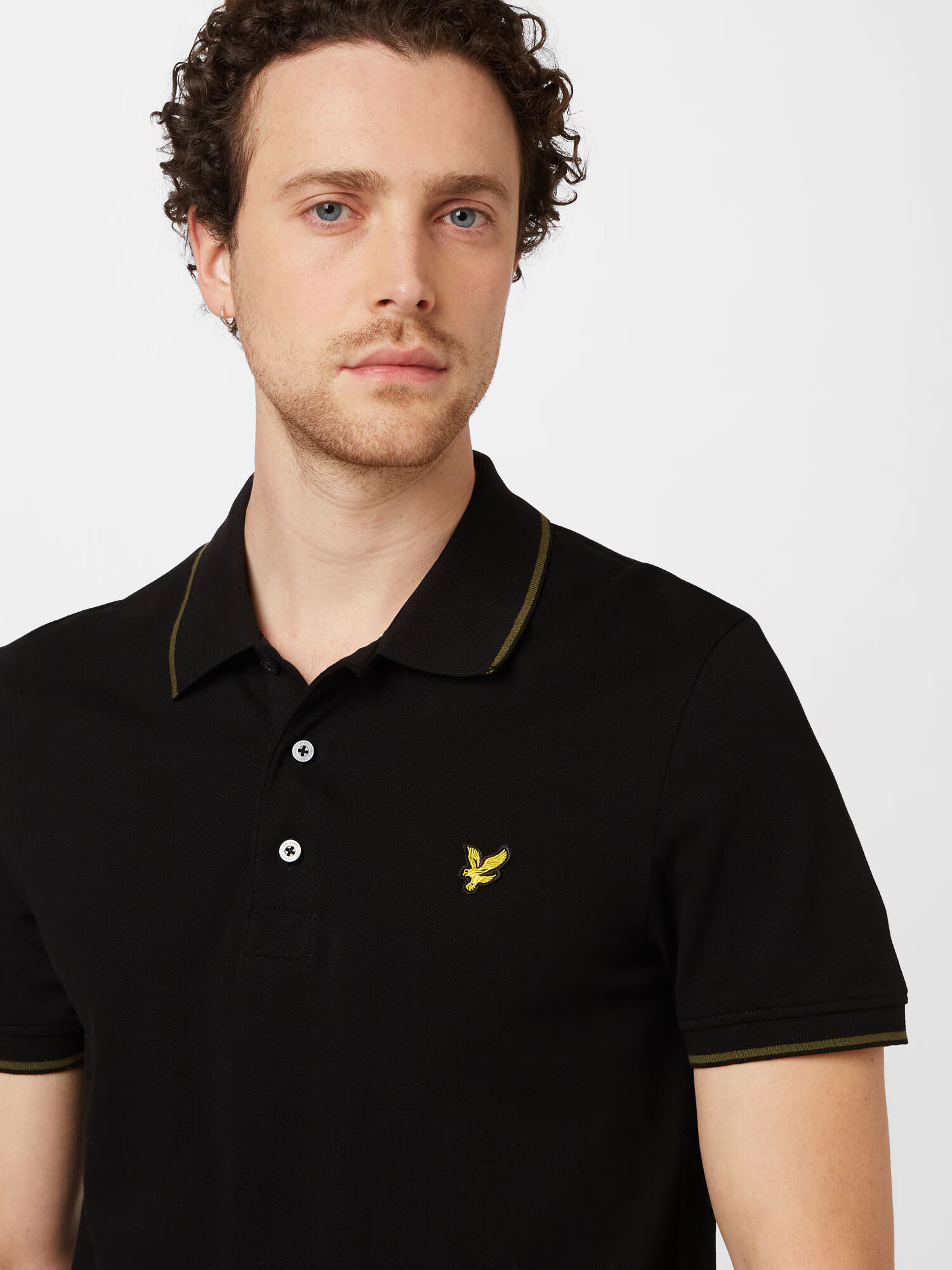 Lyle & Scott Tricou galben / oliv / negru - Pled.ro