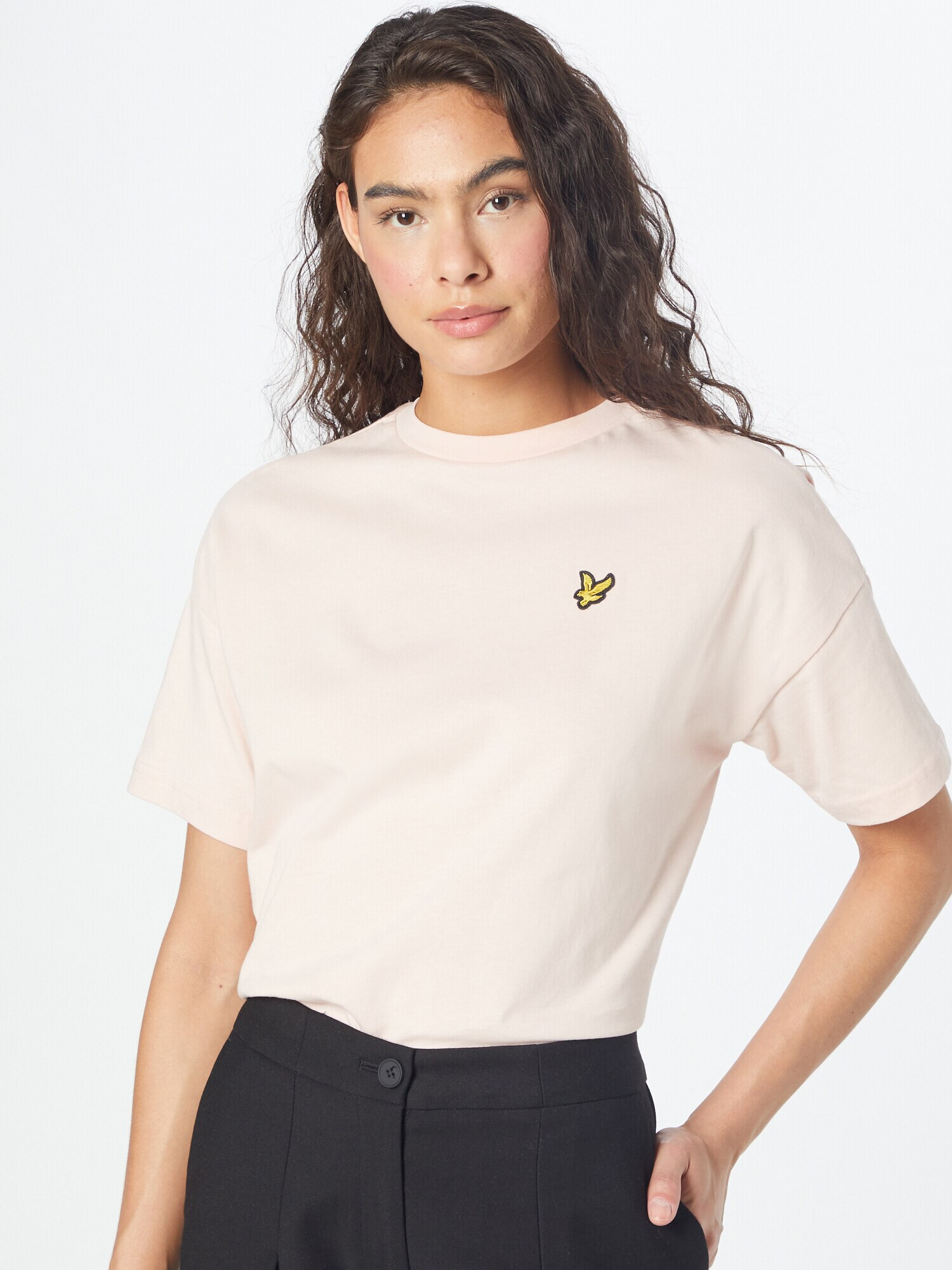 Lyle & Scott Tricou galben / roz pudră / negru - Pled.ro