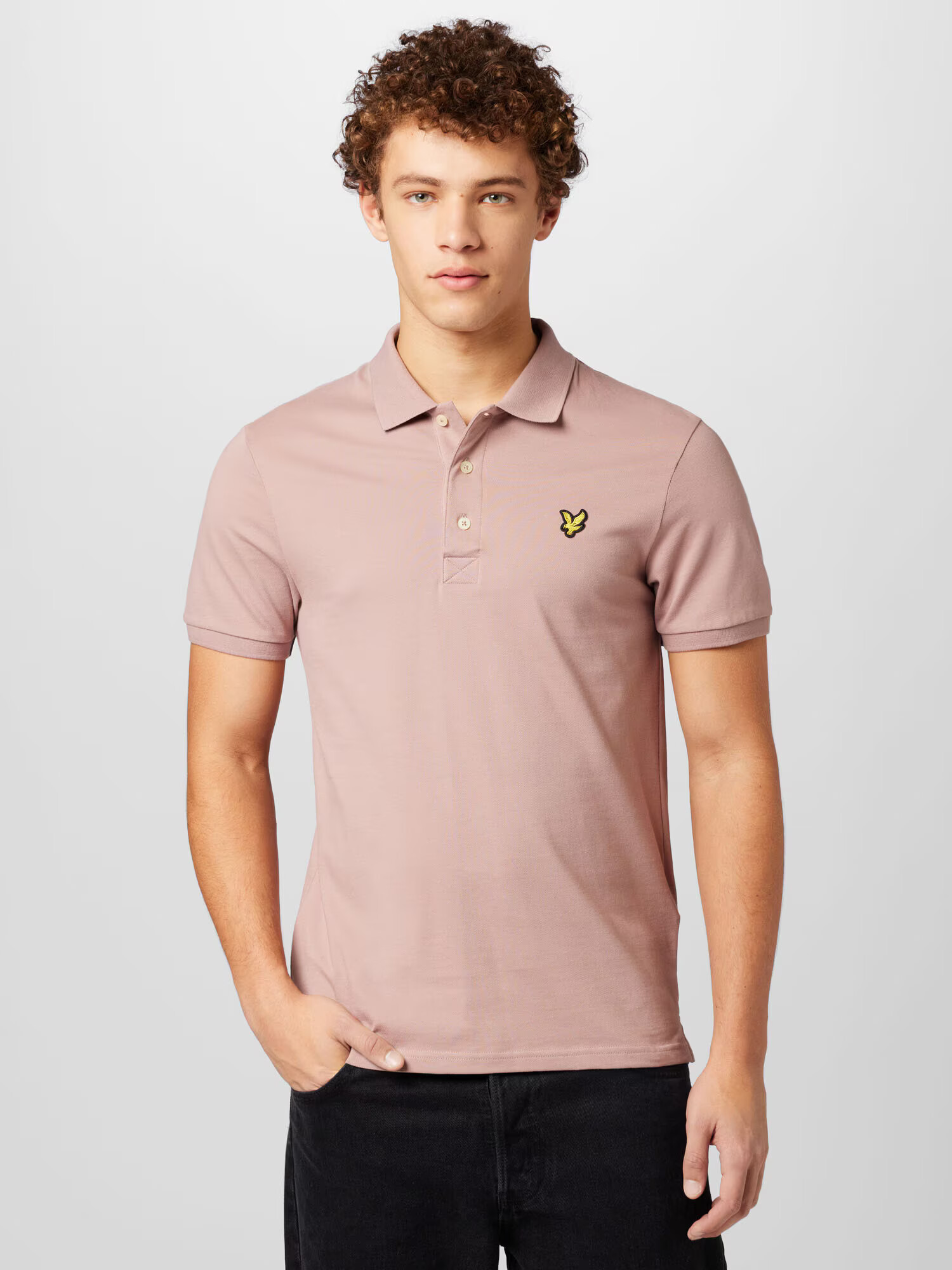 Lyle & Scott Tricou galben / roz pudră / negru - Pled.ro