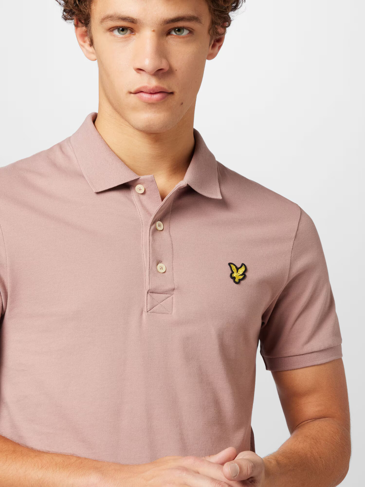 Lyle & Scott Tricou galben / roz pudră / negru - Pled.ro