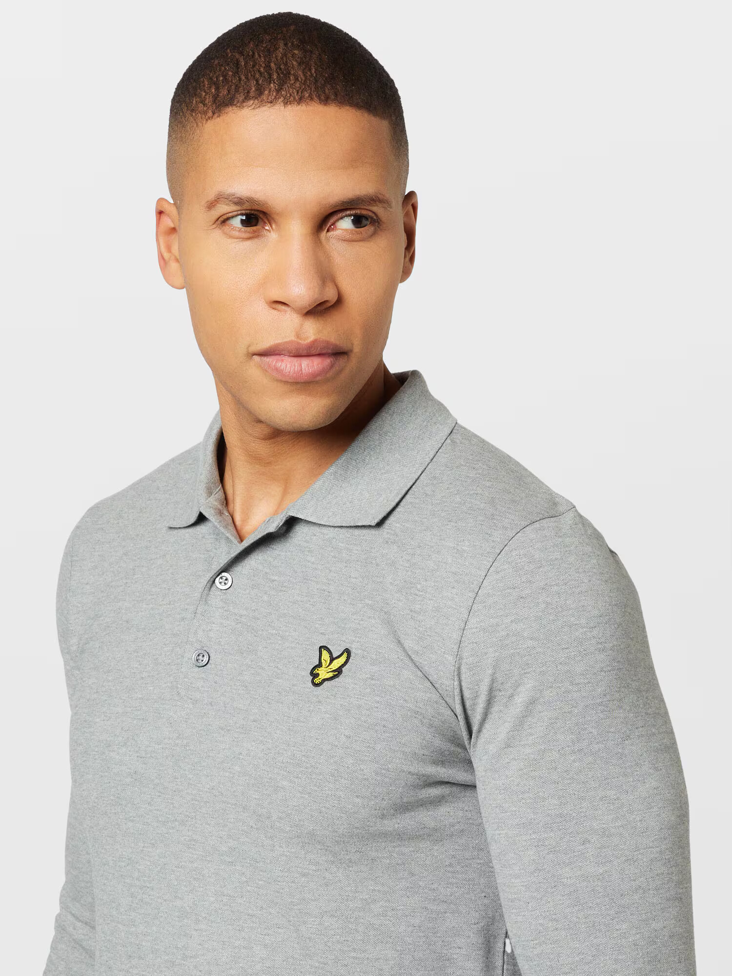 Lyle & Scott Tricou galben / gri / negru - Pled.ro