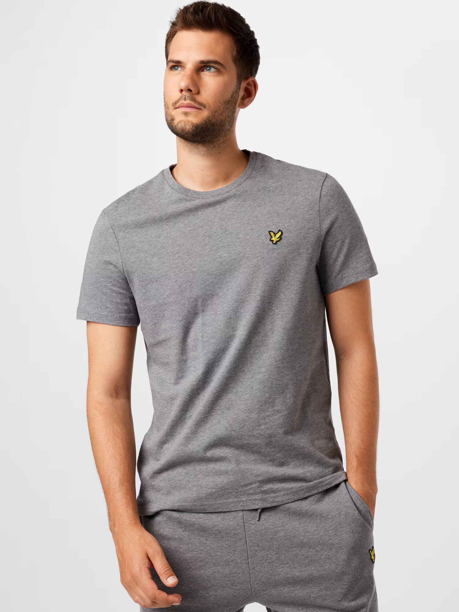 Lyle & Scott Tricou auriu / gri amestecat / negru - Pled.ro