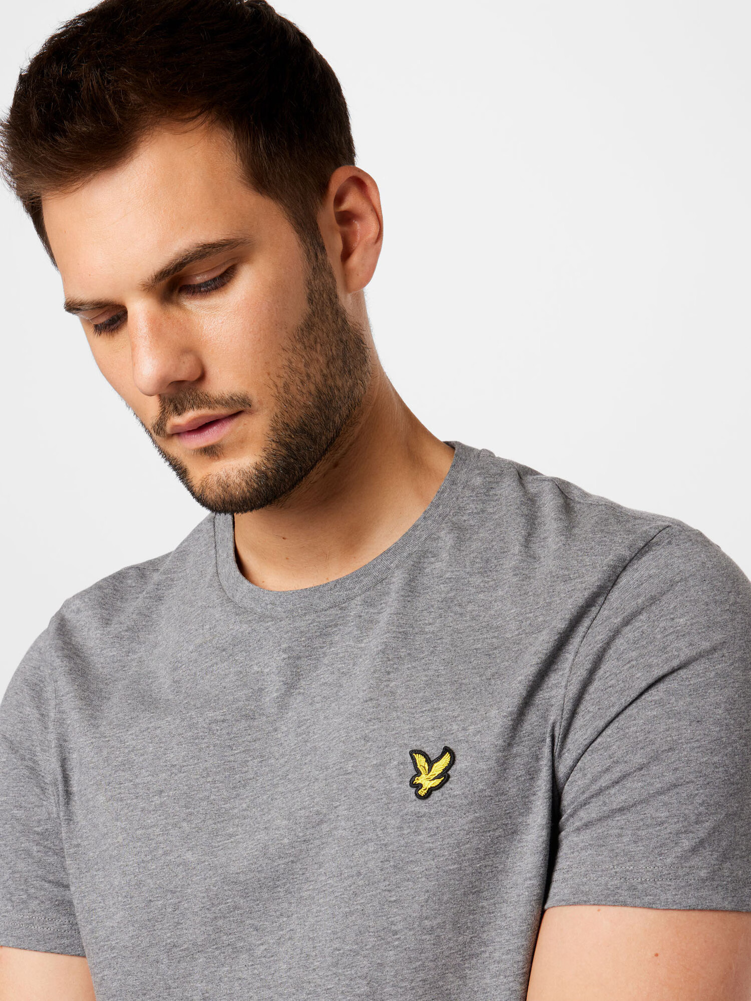 Lyle & Scott Tricou auriu / gri amestecat / negru - Pled.ro