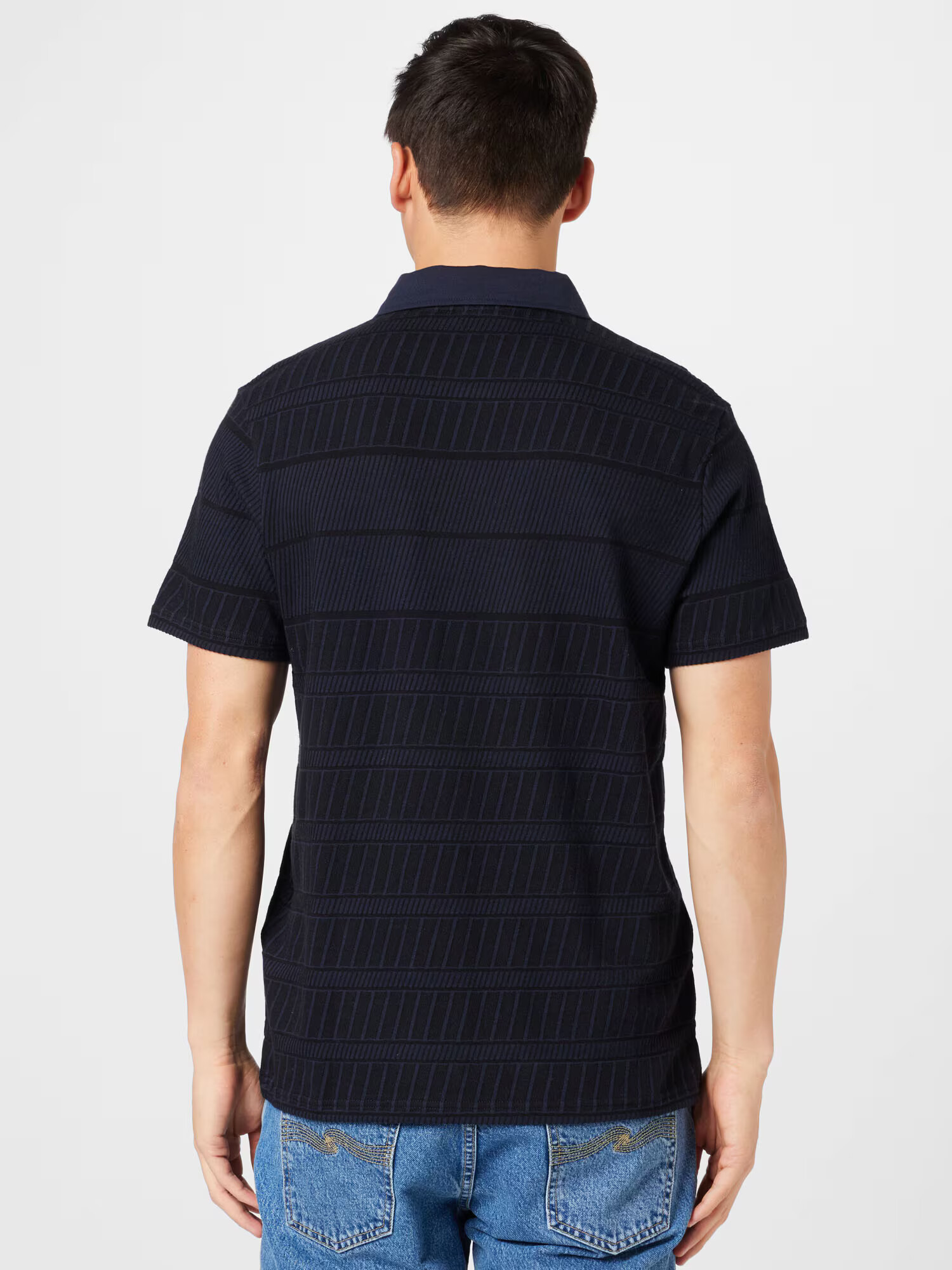 Lyle & Scott Tricou 'Grid' bleumarin / albastru noapte / galben / negru - Pled.ro