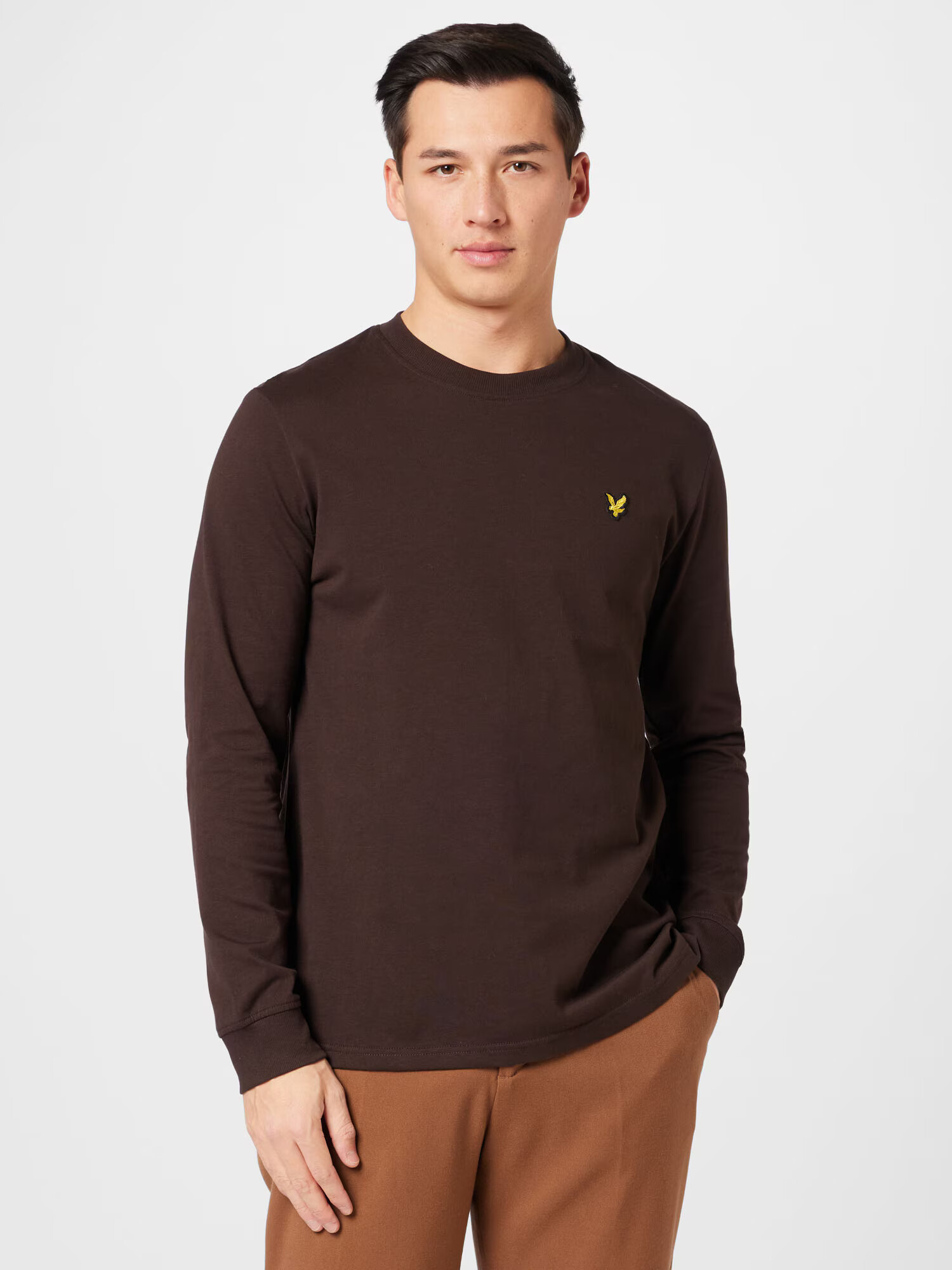 Lyle & Scott Tricou maro închis / galben auriu - Pled.ro