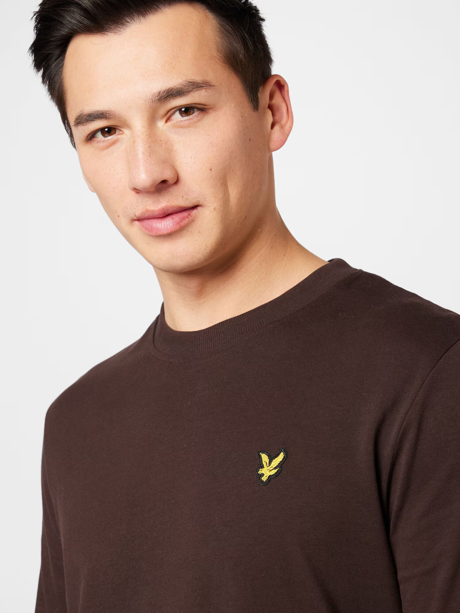 Lyle & Scott Tricou maro închis / galben auriu - Pled.ro