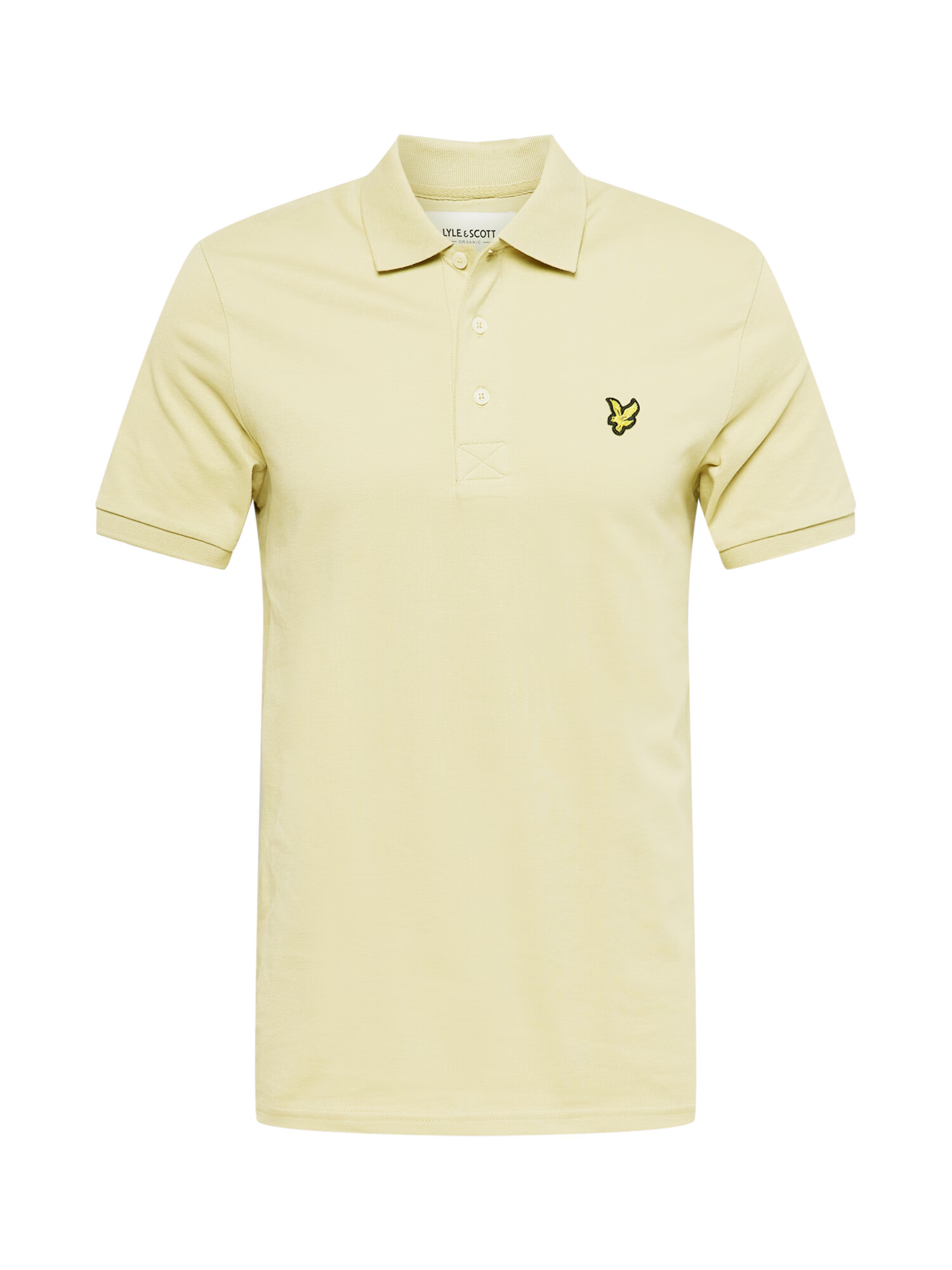 Lyle & Scott Tricou 'Plain' galben auriu / kaki / negru - Pled.ro