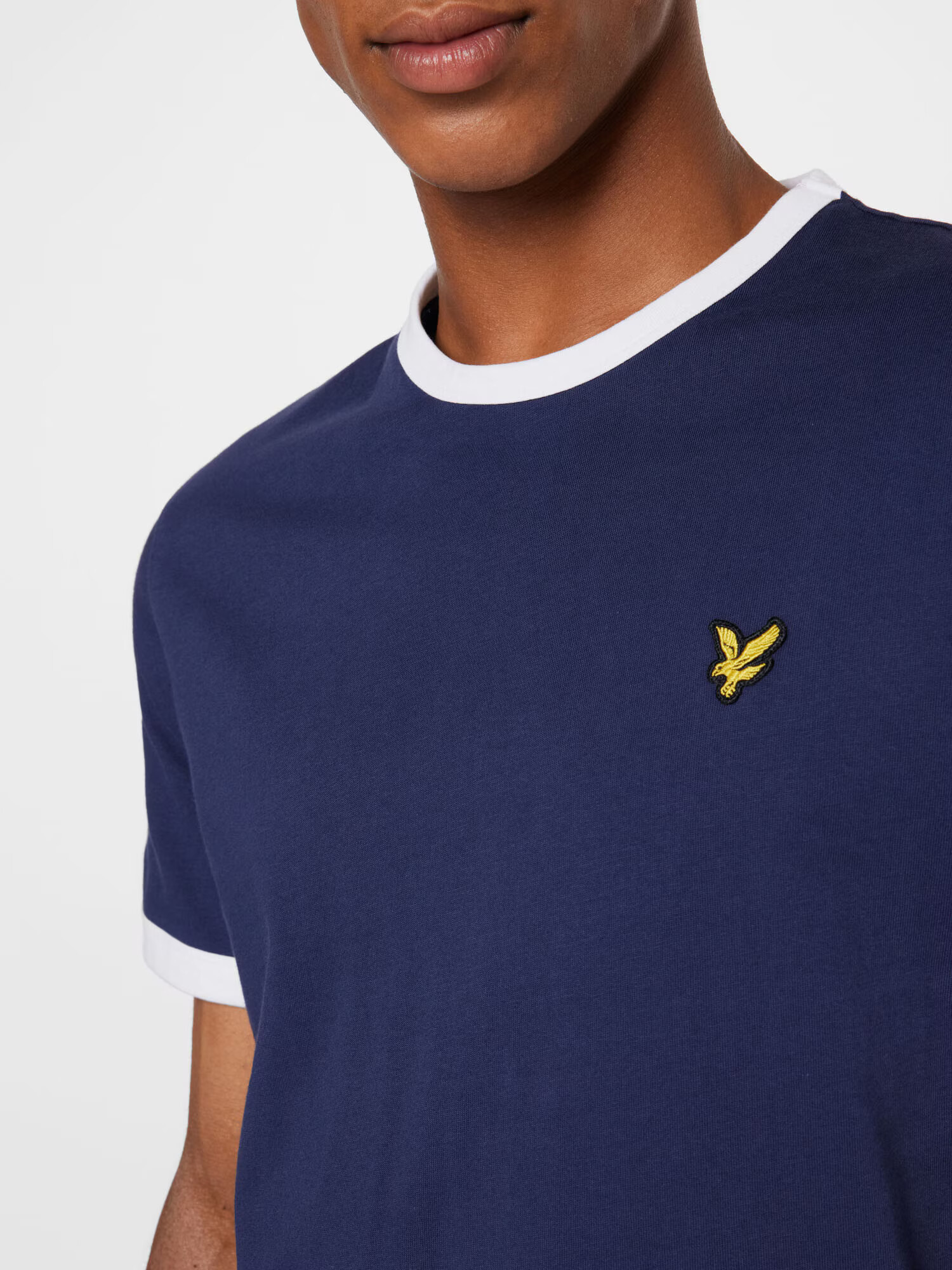 Lyle & Scott Tricou 'Ringer' bleumarin / galben / negru / alb - Pled.ro