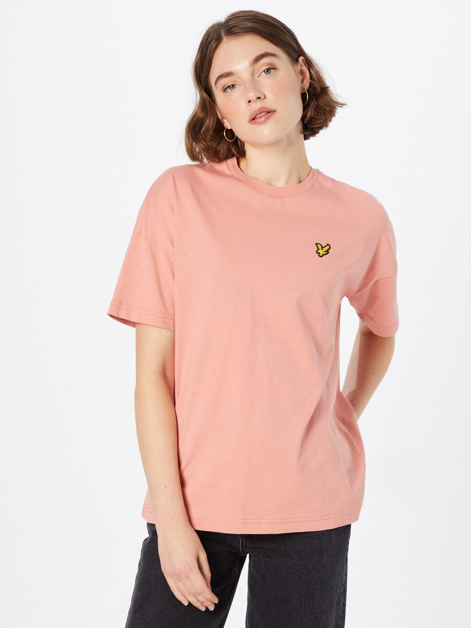 Lyle & Scott Tricou supradimensional galben auriu / roz / negru - Pled.ro