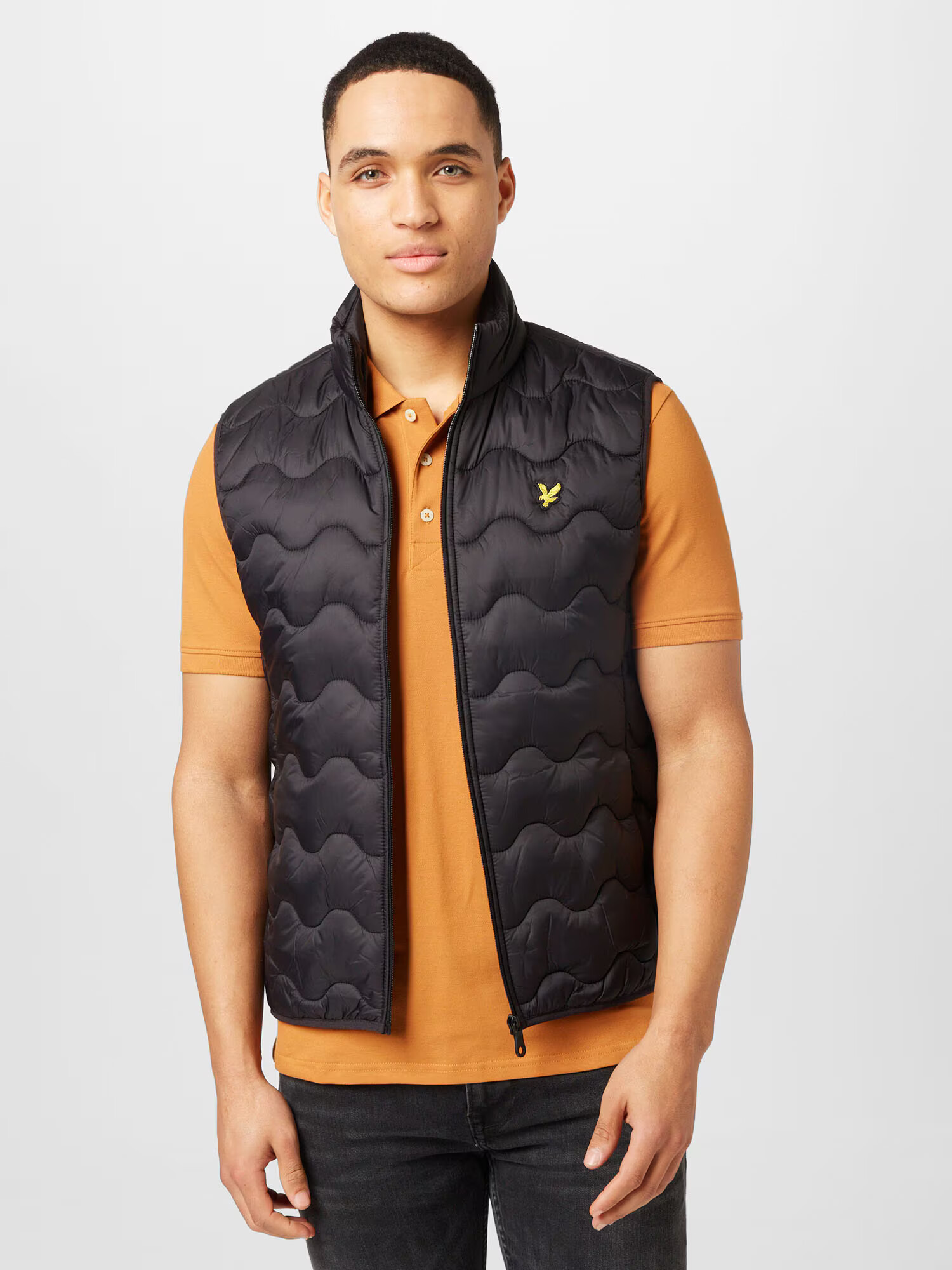 Lyle & Scott Vestă galben / negru - Pled.ro