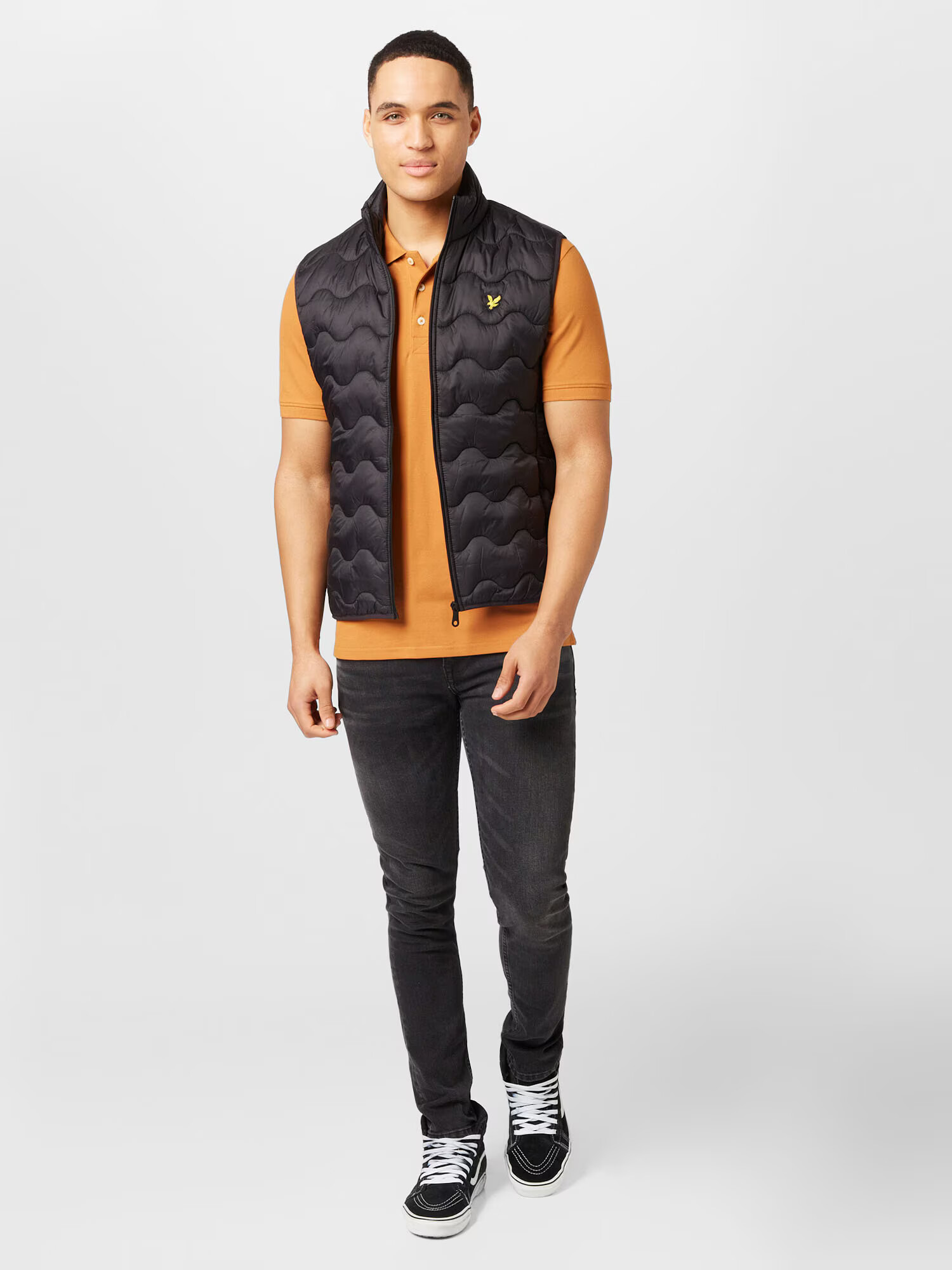 Lyle & Scott Vestă galben / negru - Pled.ro