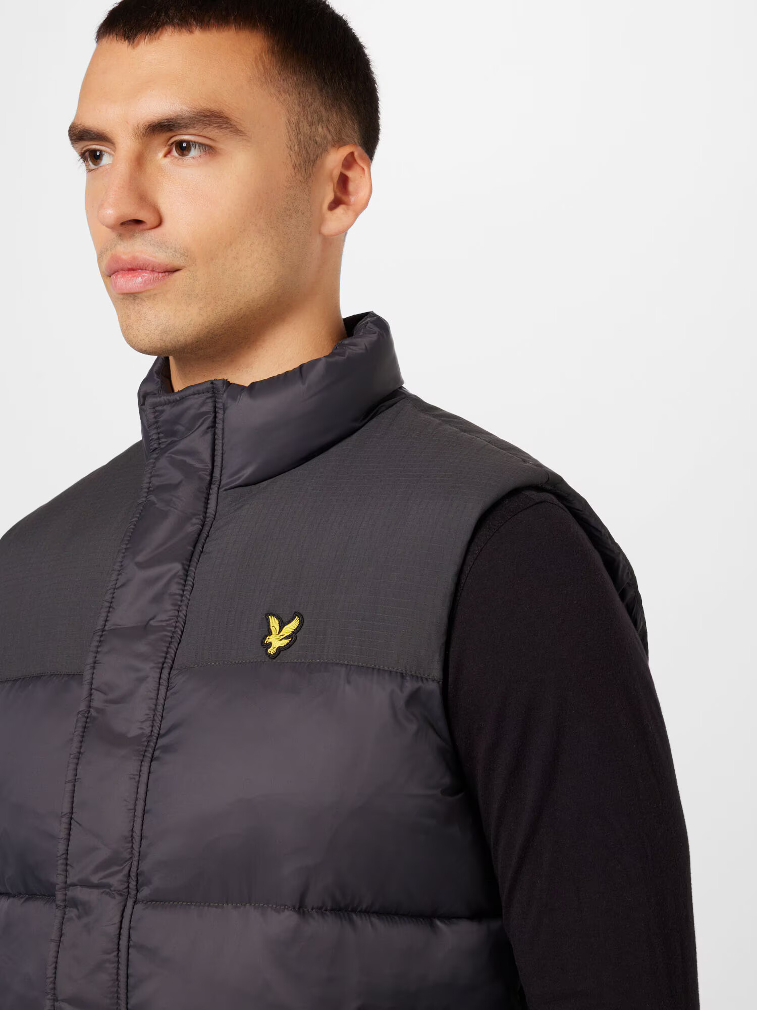 Lyle & Scott Vestă gri închis - Pled.ro