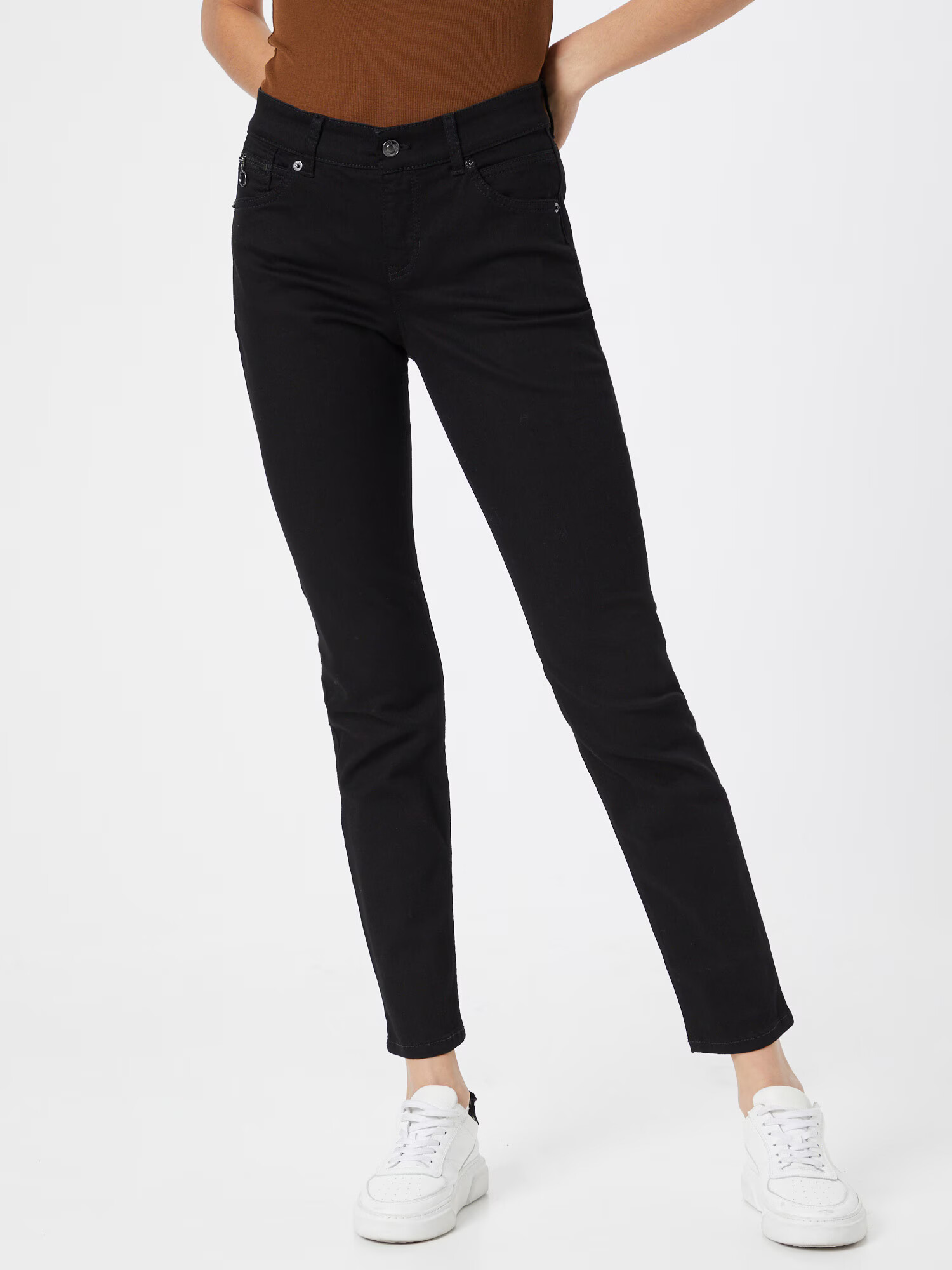 MAC Jeans negru / alb - Pled.ro