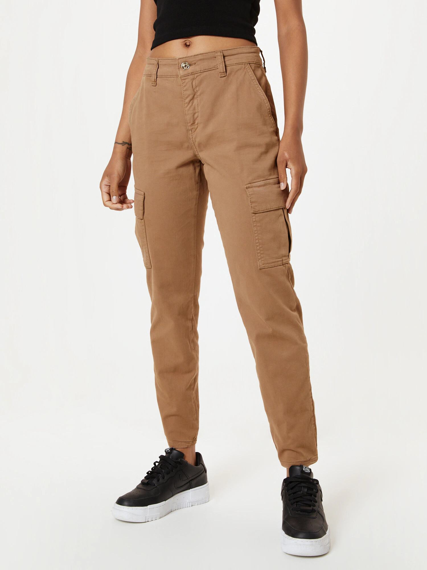 MAC Pantaloni cu buzunare 'RICH 2.0' maro caramel - Pled.ro