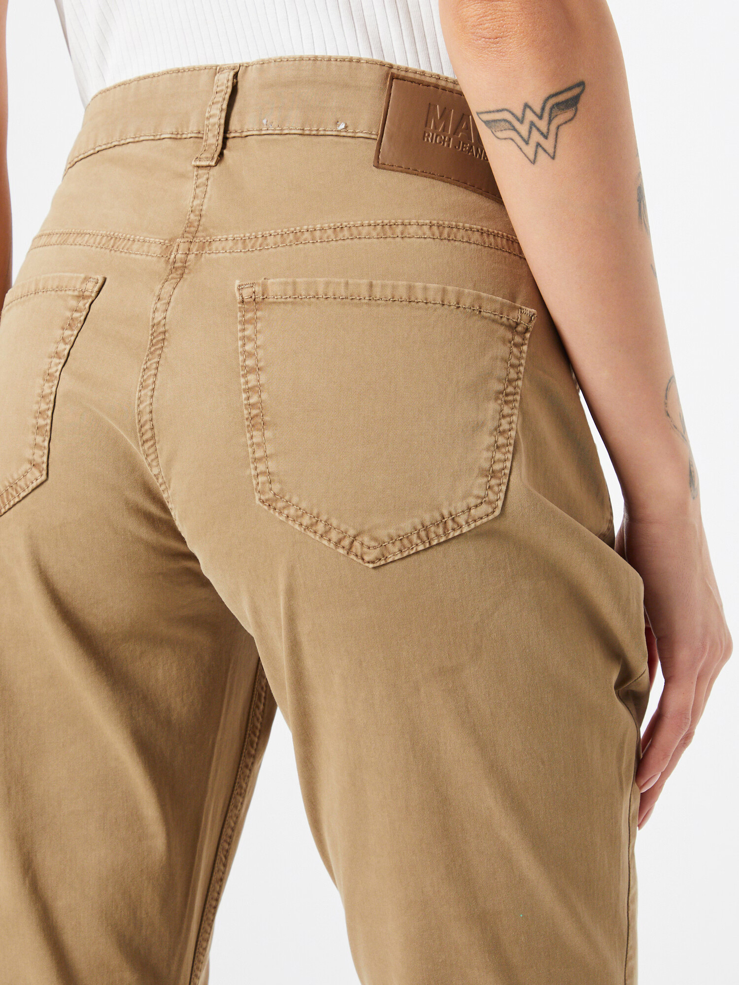 MAC Pantaloni maro deschis - Pled.ro