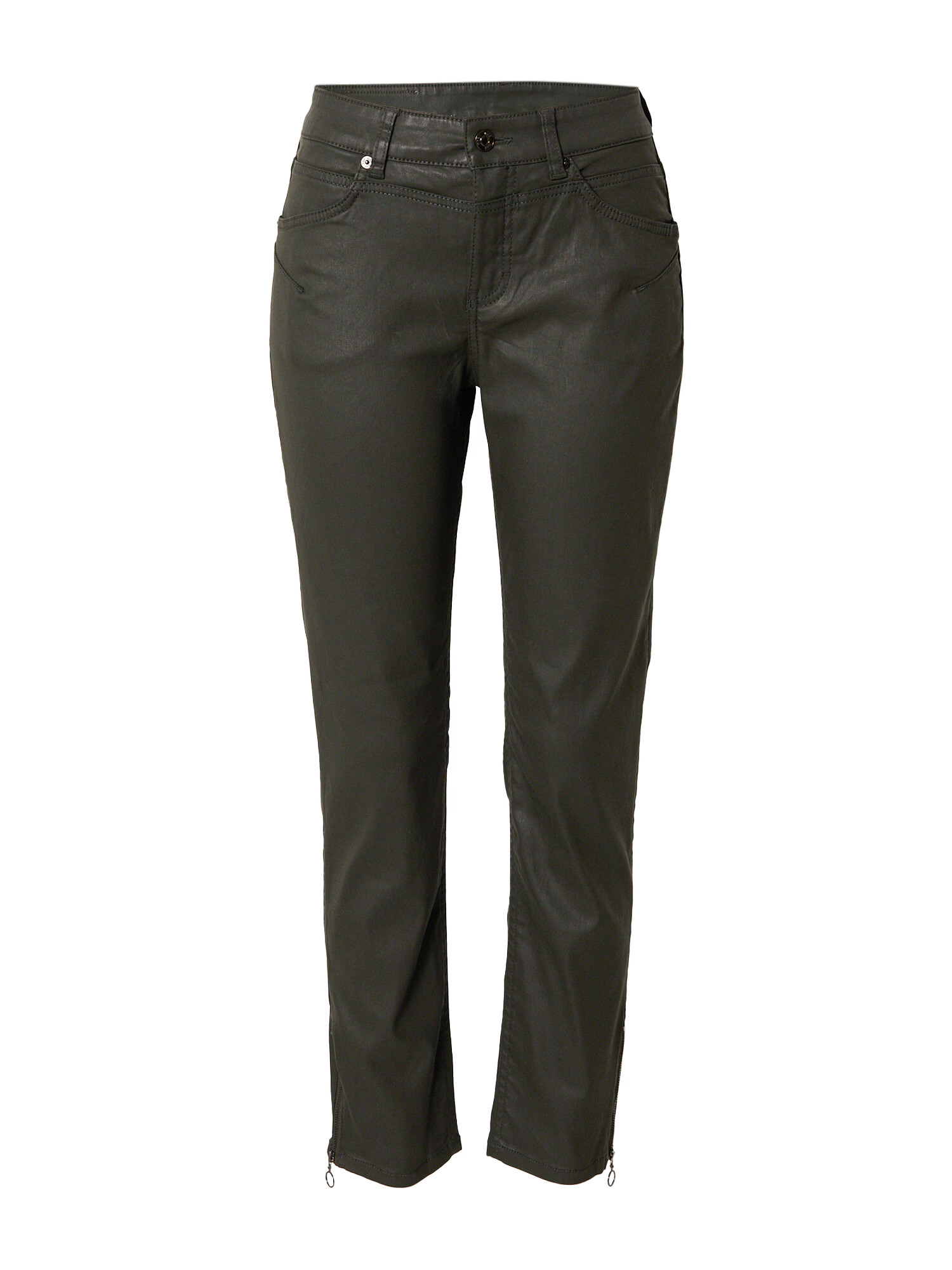 MAC Pantaloni 'RICH' verde pin - Pled.ro