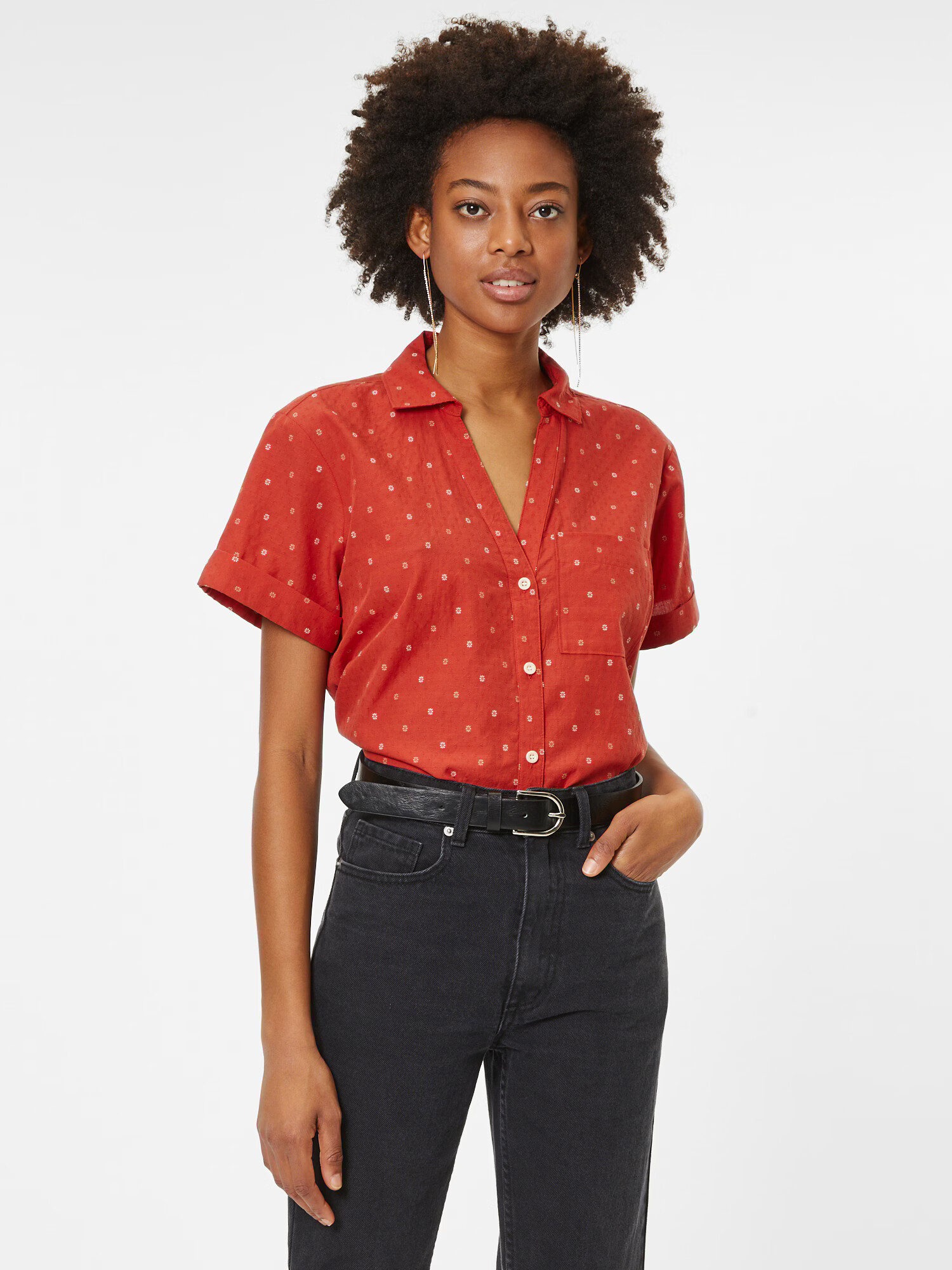 Madewell Bluză 'ALLISON' roșu / alb - Pled.ro