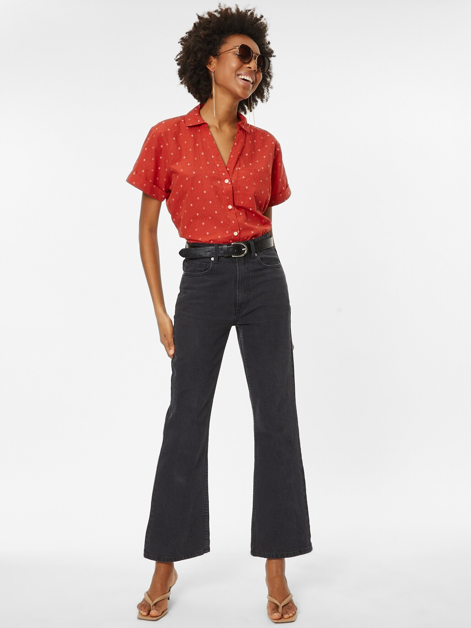 Madewell Bluză 'ALLISON' roșu / alb - Pled.ro