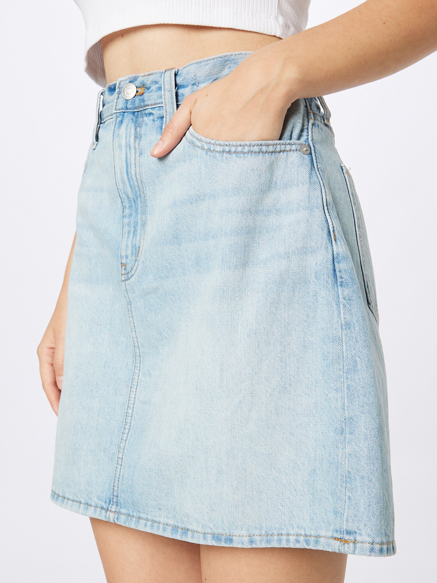 Madewell Fustă albastru denim - Pled.ro