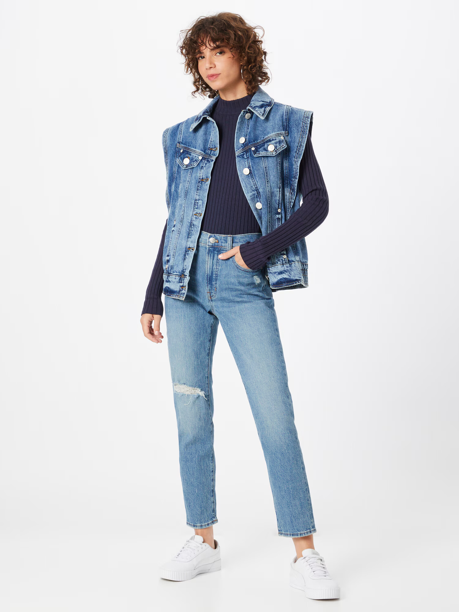 Madewell Jeans albastru denim - Pled.ro